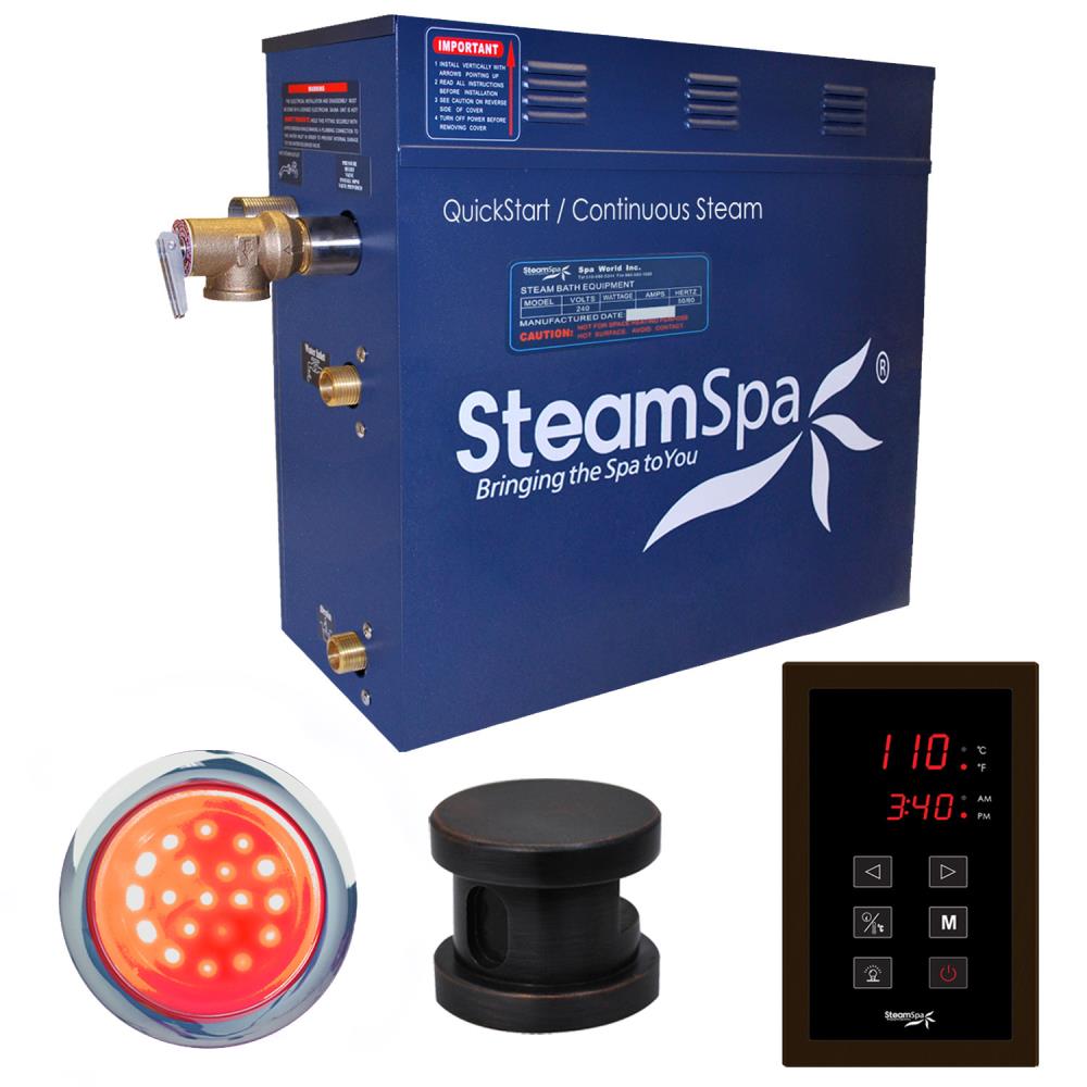 SteamSpa INT900OB Indulgence 9 Kw Quickstart Acu-steam Bath Generator Package In Oil Rubbed Bronze