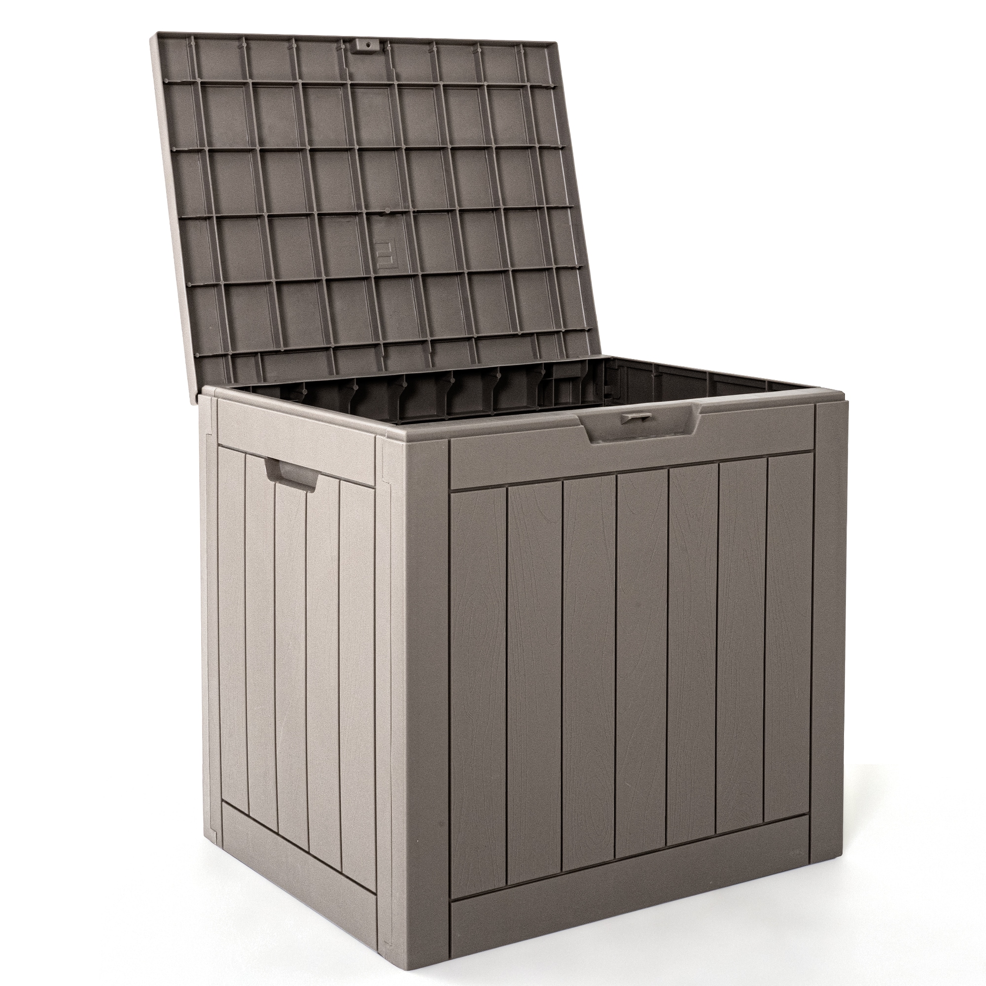 PamaPic DB-31-BR-ML1 31-Gallon Brown Plastic Deck Box
