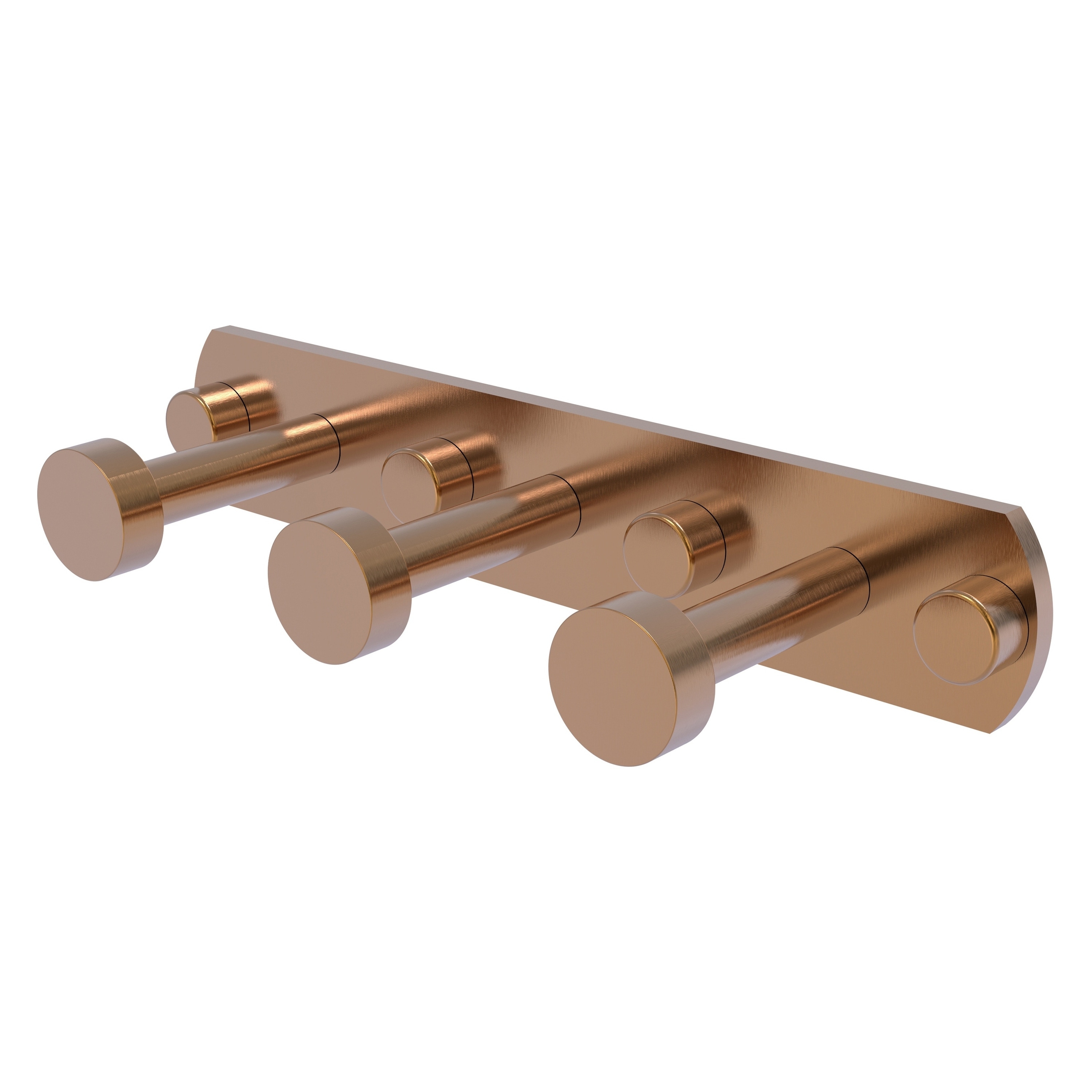 Allied Brass FR-20-3-BBR Fresno Brushed Bronze Triple -Hook Wall mount Towel Hook