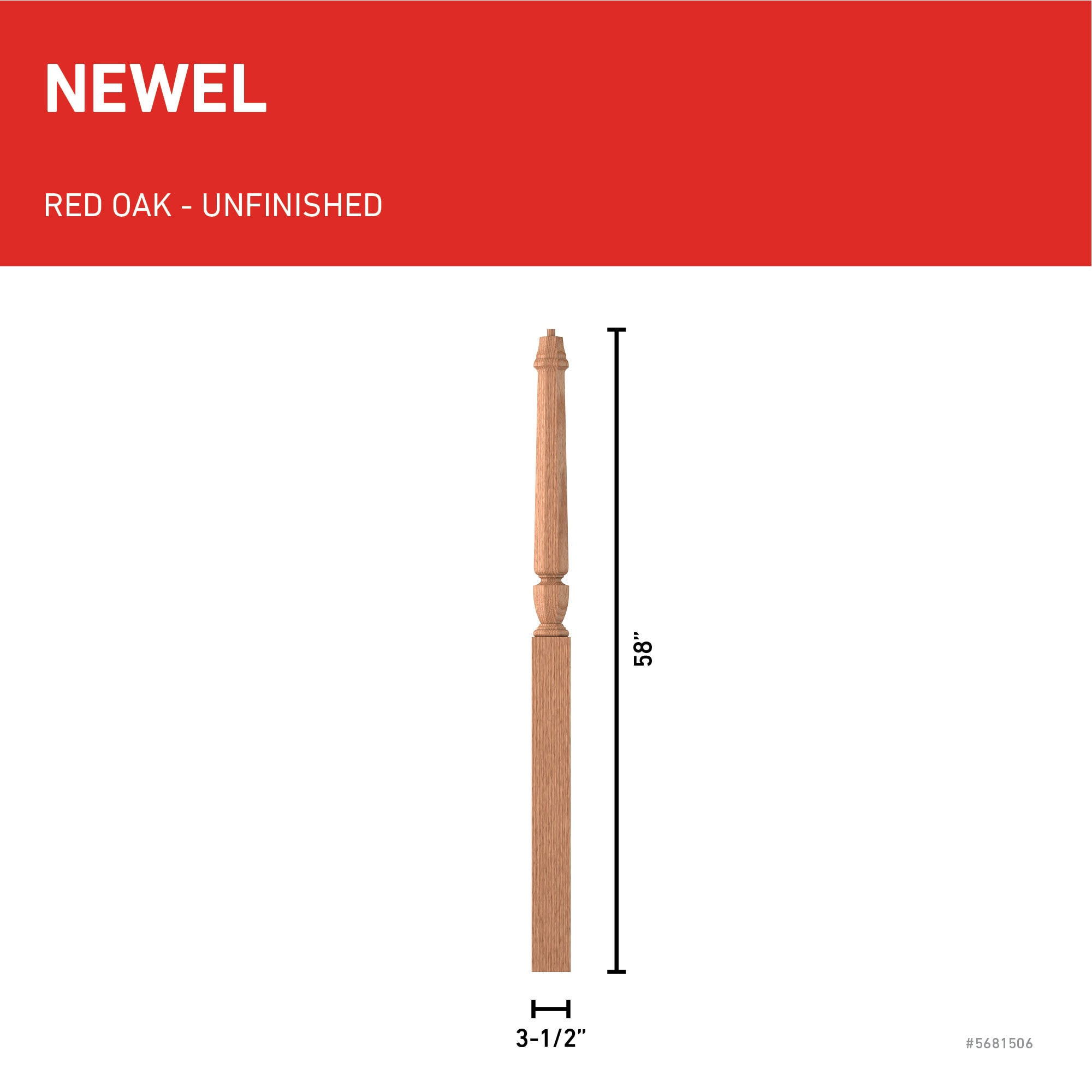 L.J. Smith Stair Systems LJP-30158-O Interior-Stairpart-Newel-Posts - View #3