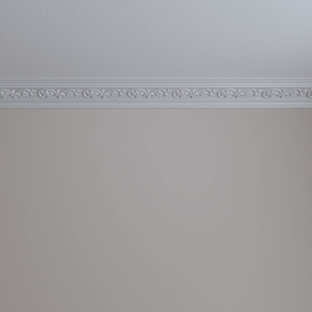 Primed White Polyurethane Crown Moulding 94.5"