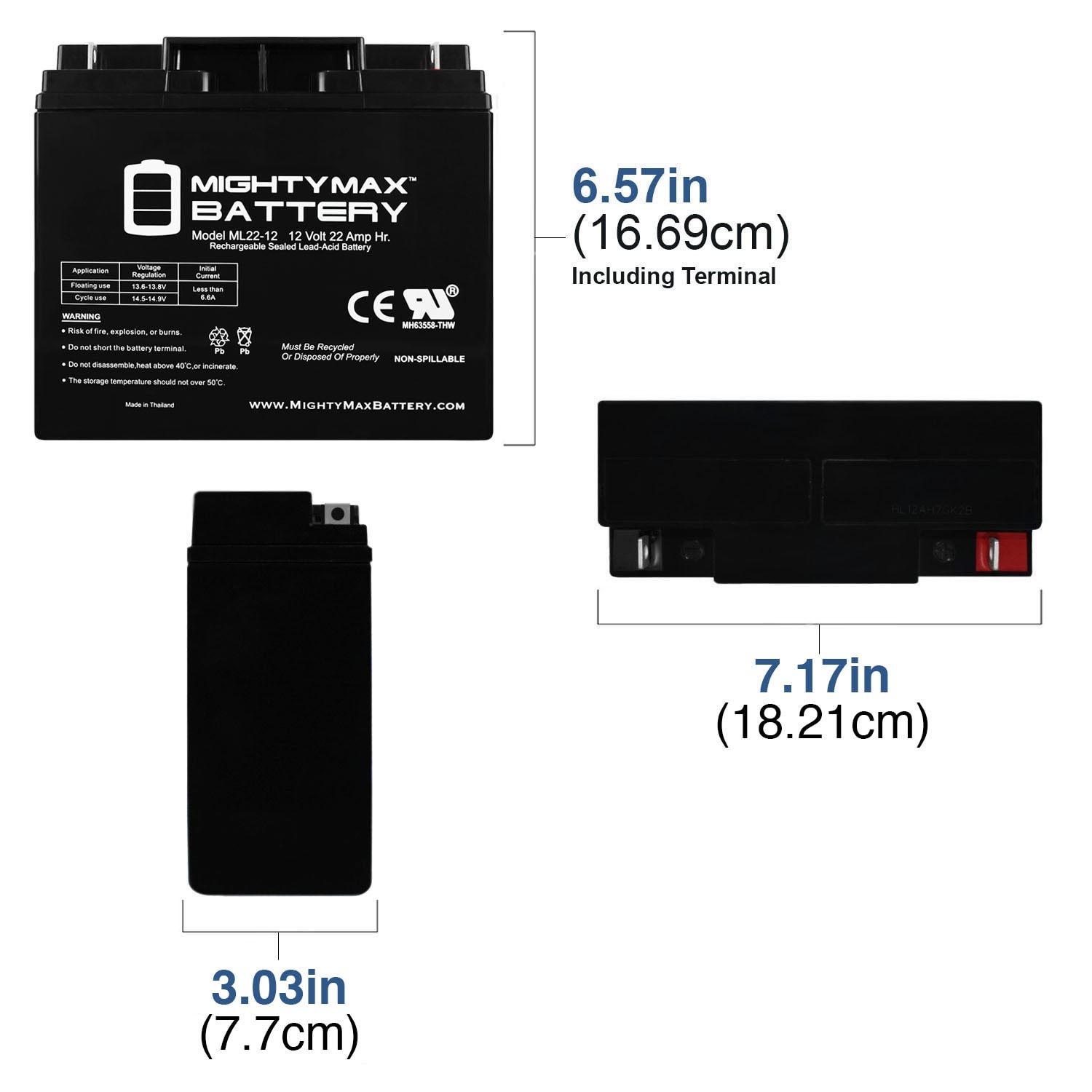 Mighty Max Battery MAX3934697 Device-Replacement-Batteries - View #2