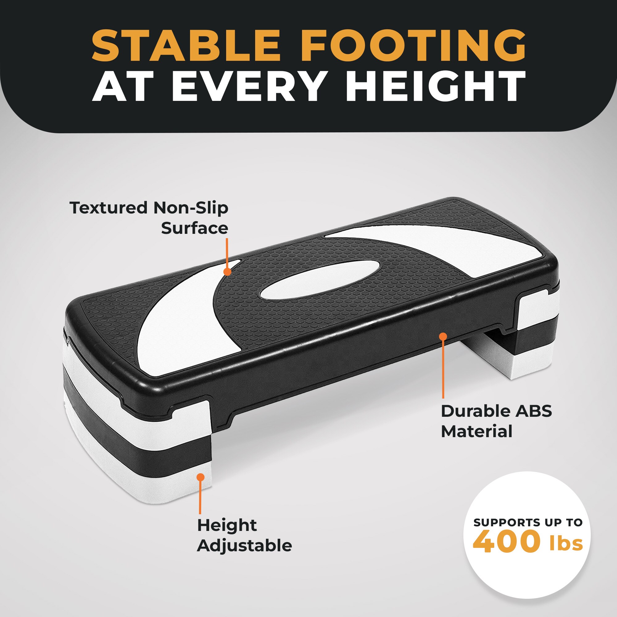 Balancefrom AEROSTEP-BLK/WT Ab-Core-Training - View #4