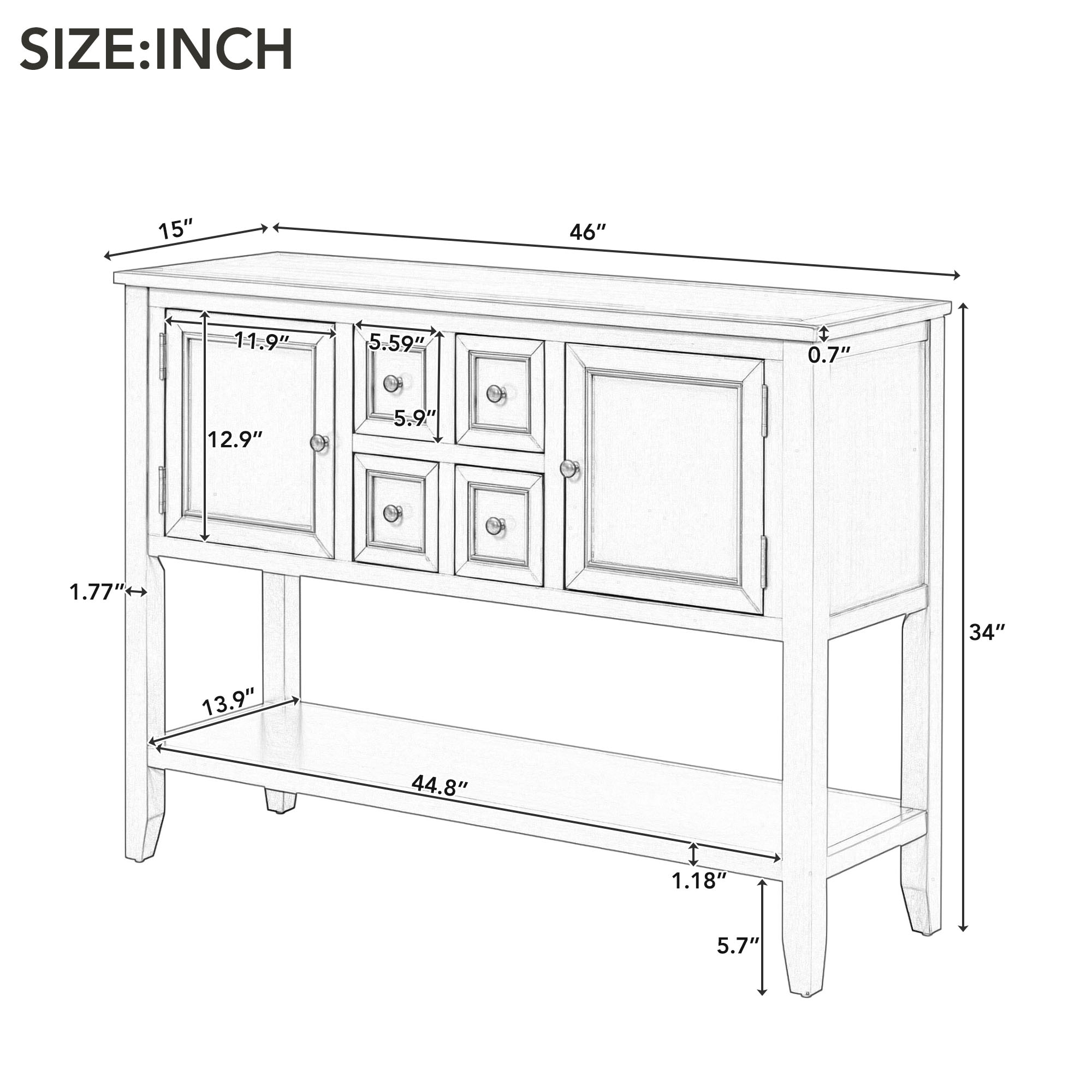 ModernLuxe WF314995AAC Console-Sofa-Tables - View #4