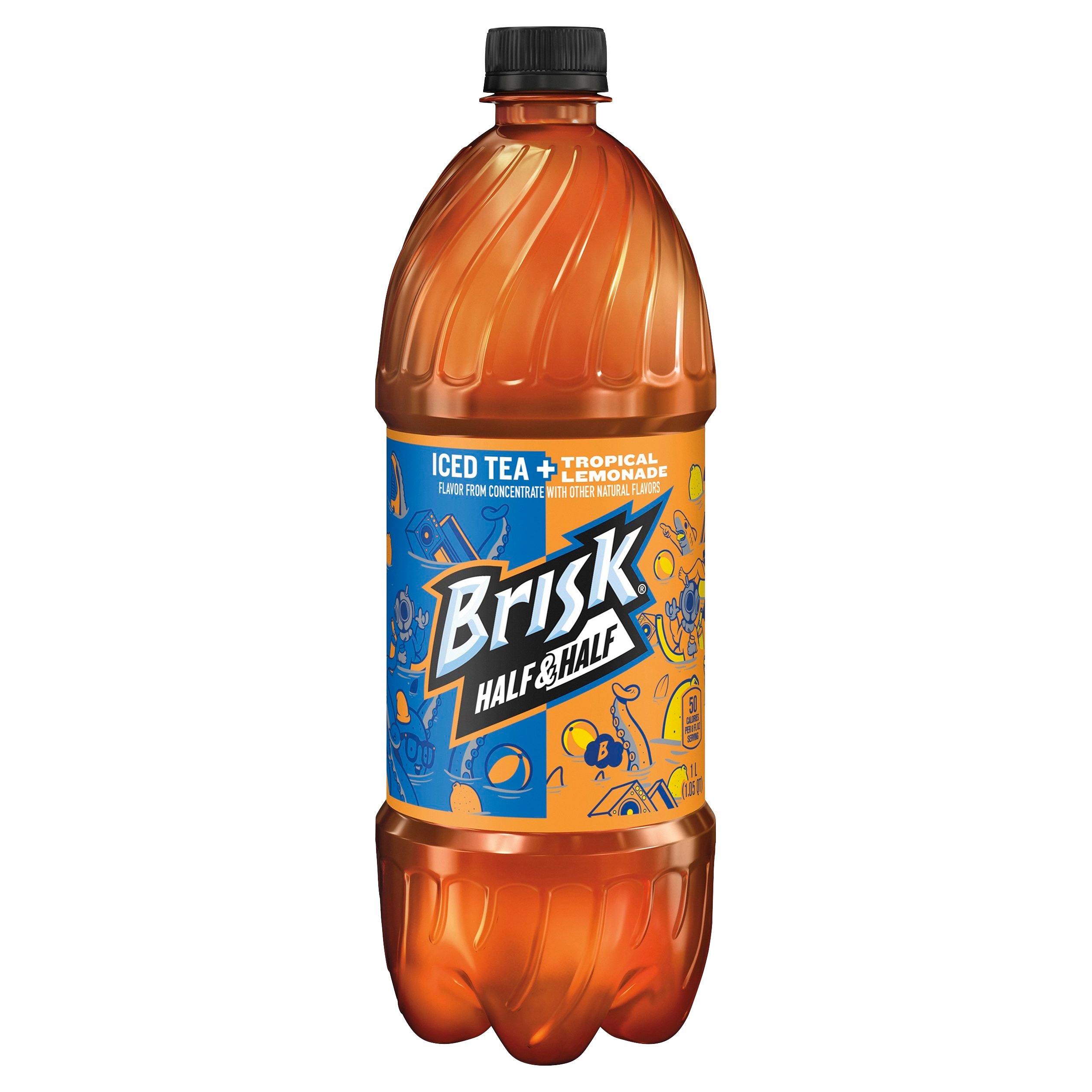 Brisk 33.8-fl oz Tropical Lemonade Iced Tea Soft Drink in the Soft ...