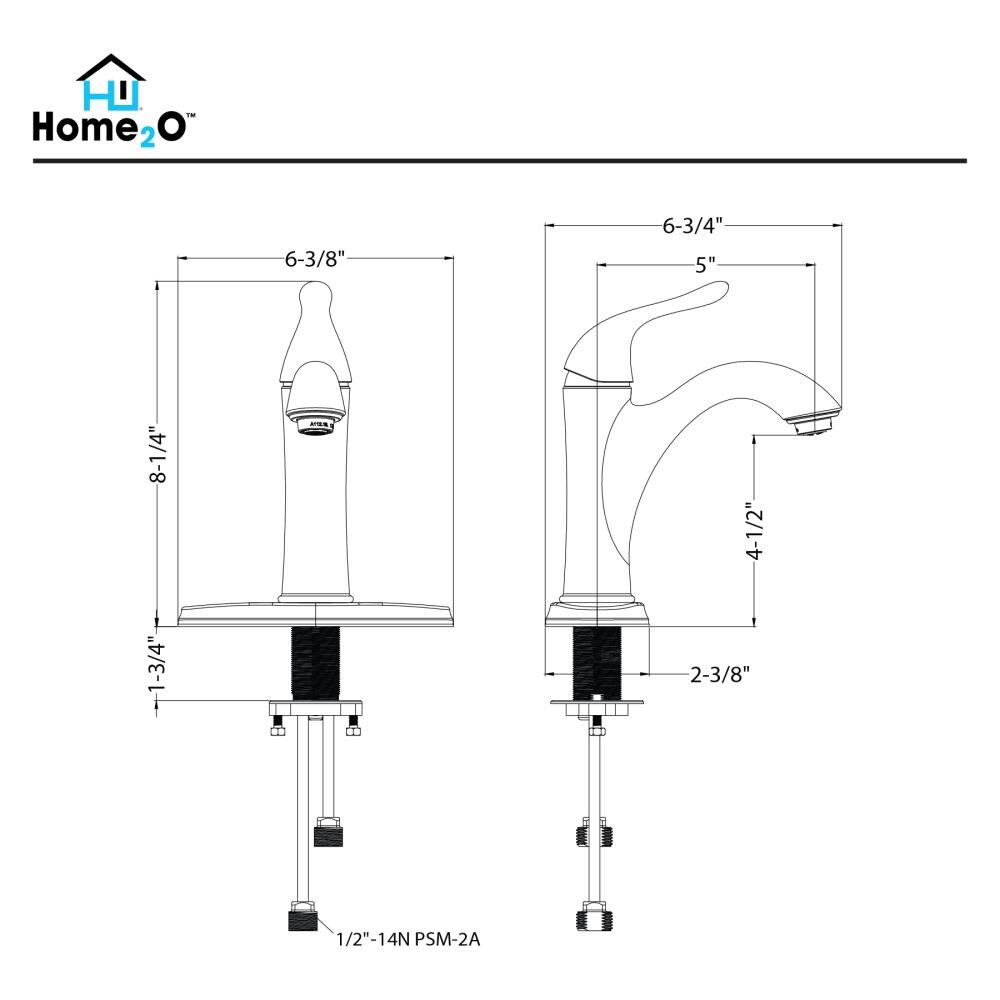 Home2O H01L-212-ORB Lavatory-Faucets - View #5