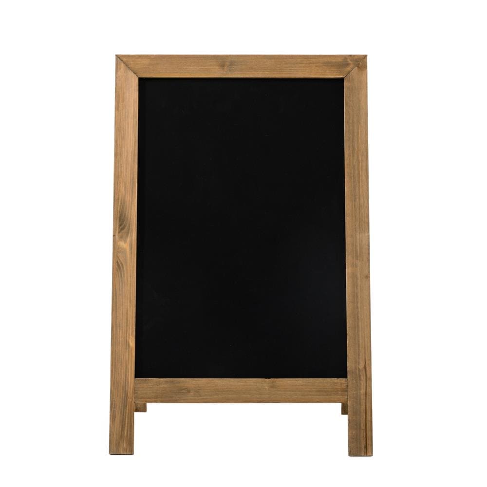 Wood Note Board Entryway Organizer With Chalkboard & Corkboard