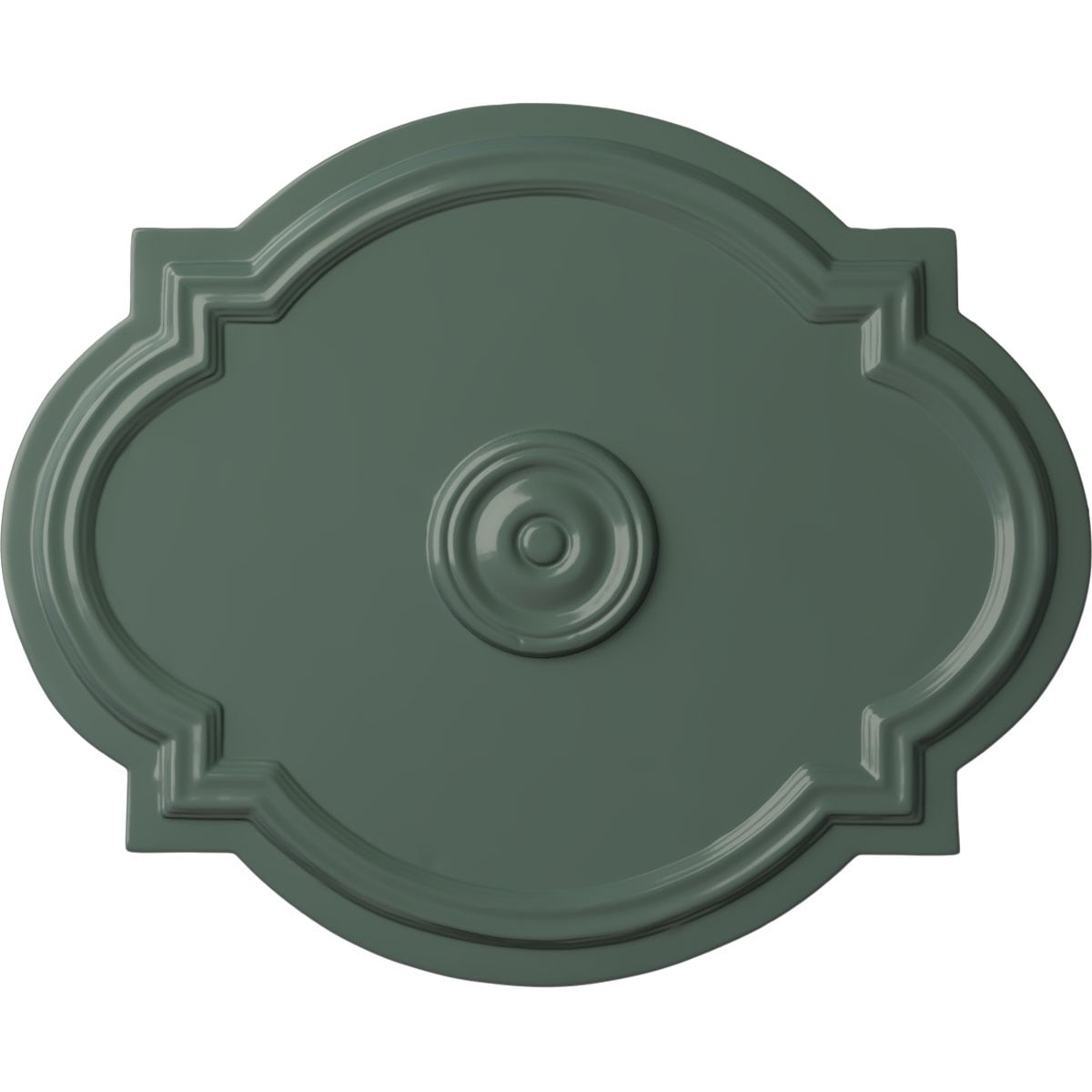 Ekena Millwork CM21WACBF Waltz 17.375-in W x 21.25-in L Painted Cloud Burst Polyurethane Whole Ceiling Medallion