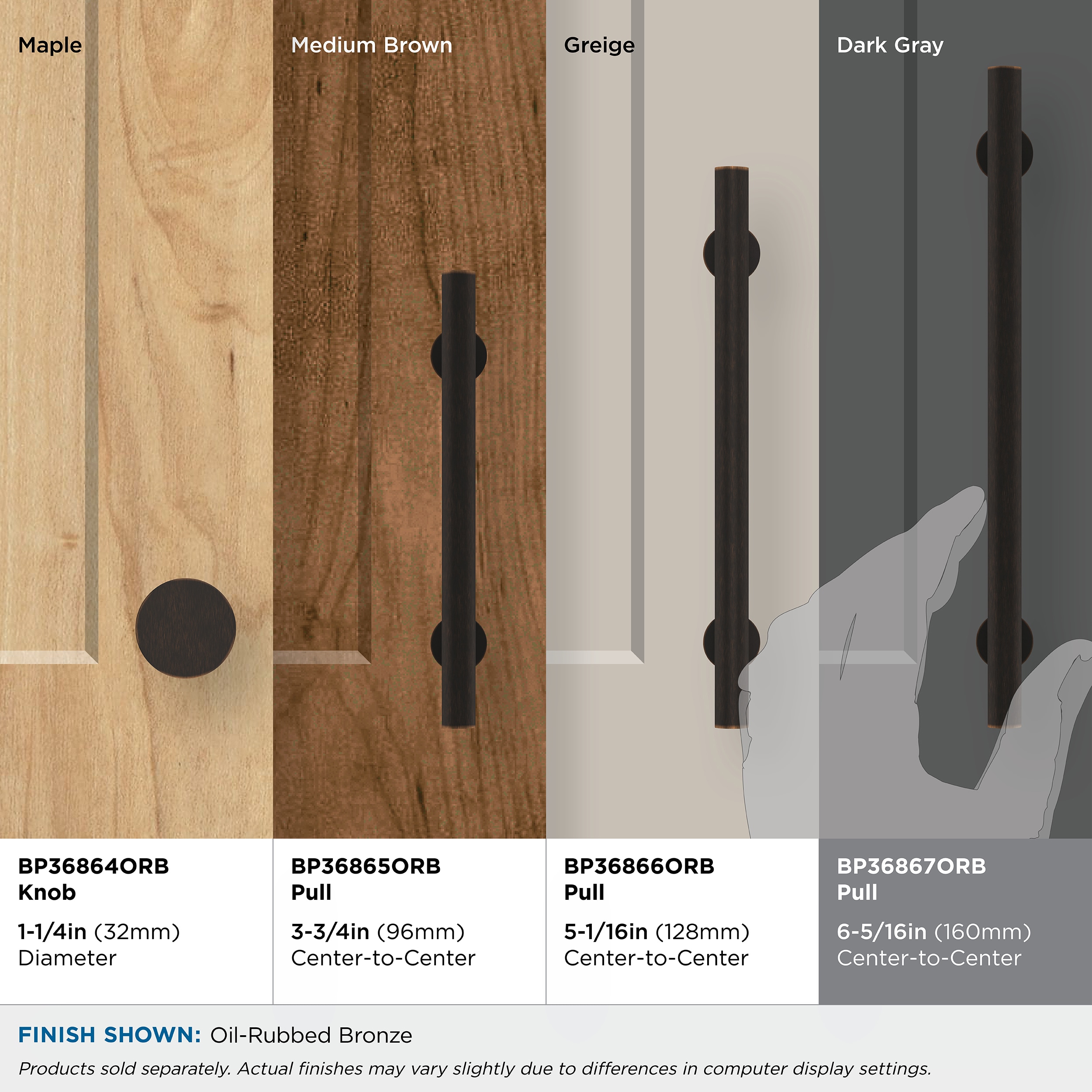 Amerock BP36867ORB Cabinet-Pulls - View #8