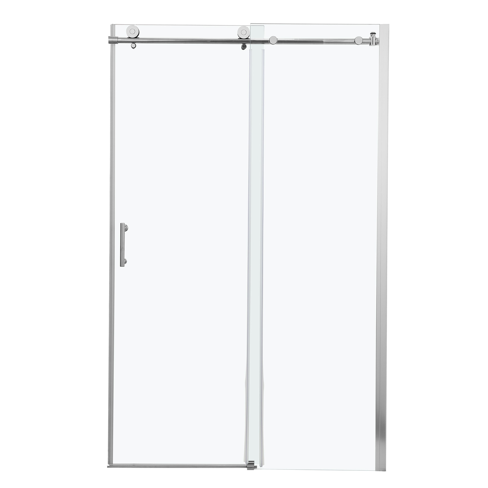 Lordear Modern Style Reversible Shower Door Chrome 47-3/4-in to 48-in W ...