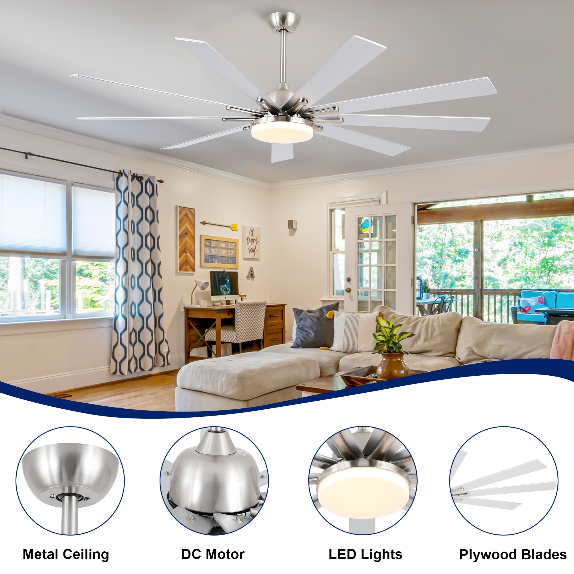 YUHAO LSDC1203SN722 Ceiling-Fans - View #5