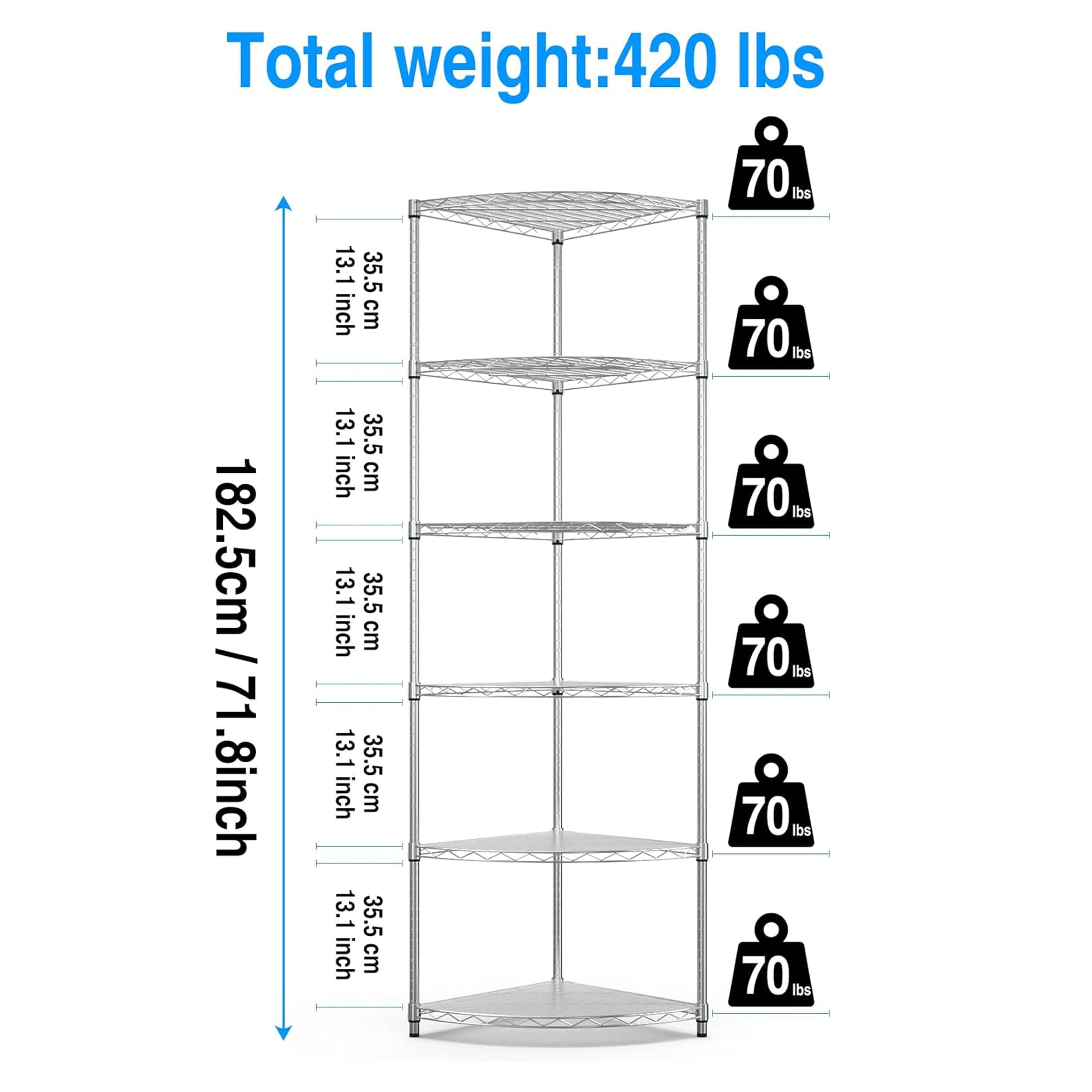 Gaierptone CRXYRP6PO75 Free-Standing-Shelving - View #7