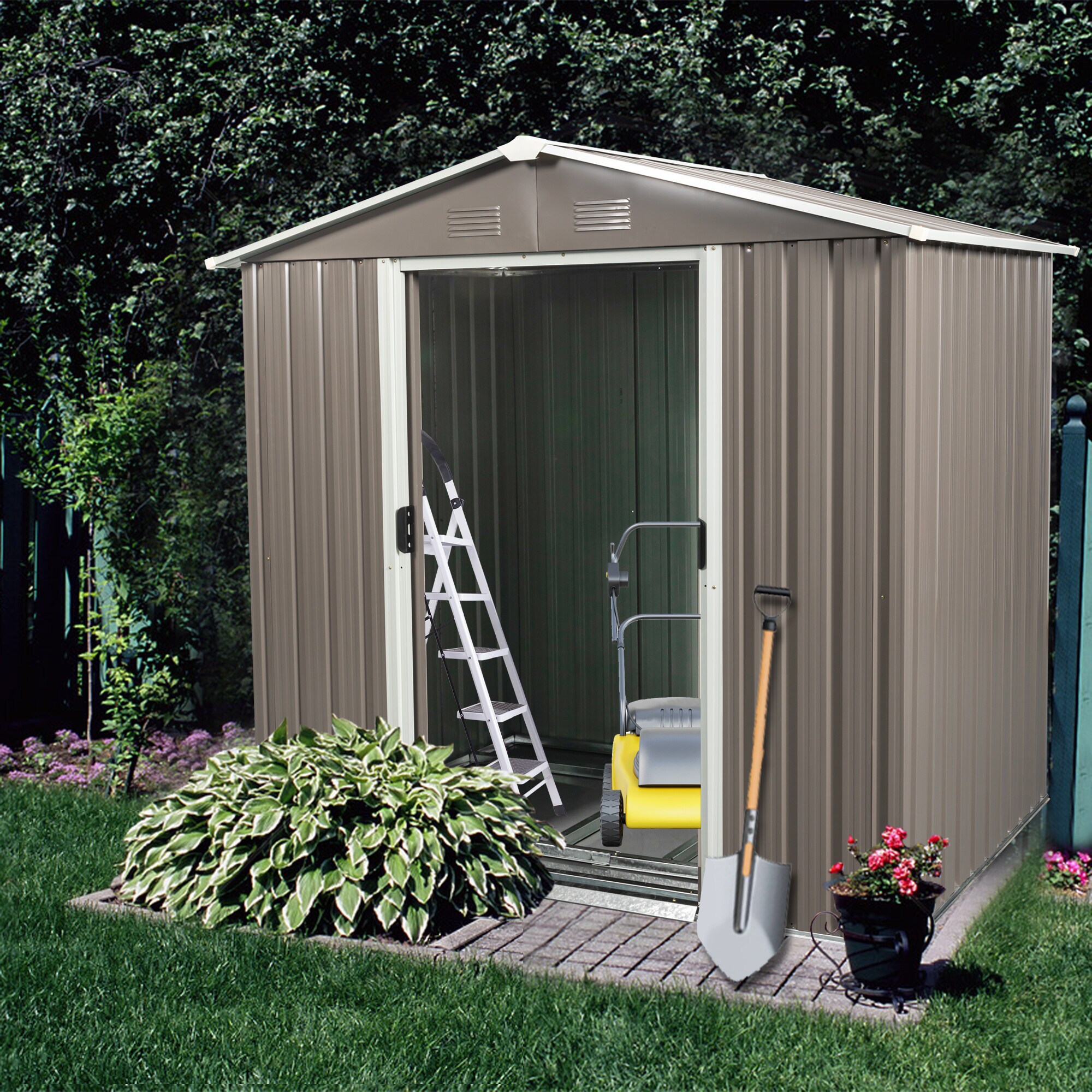 Poinic CURDS-57418-540 Metal-Storage-Buildings-Sheds - View #4