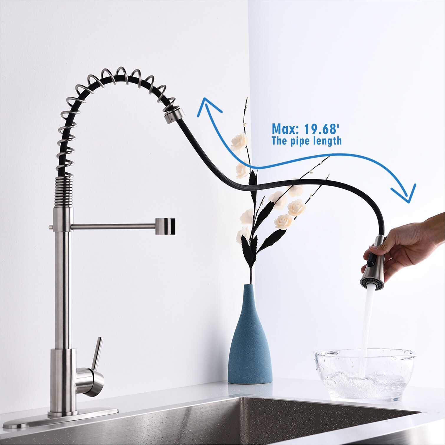 Naturefalls X77SQQ3RHEIA Kitchen-Faucets - View #3