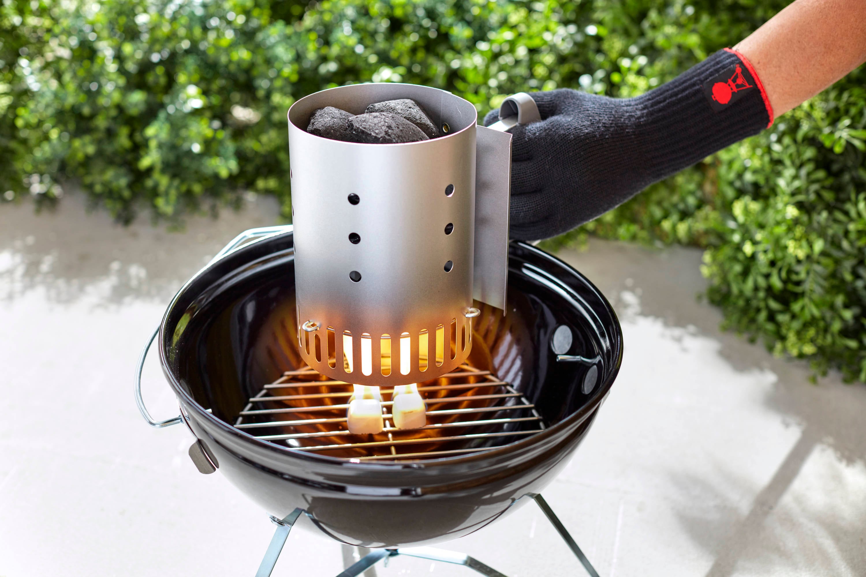 Charcoal Cast Aluminum Top Vent Chimney barbeque accessories