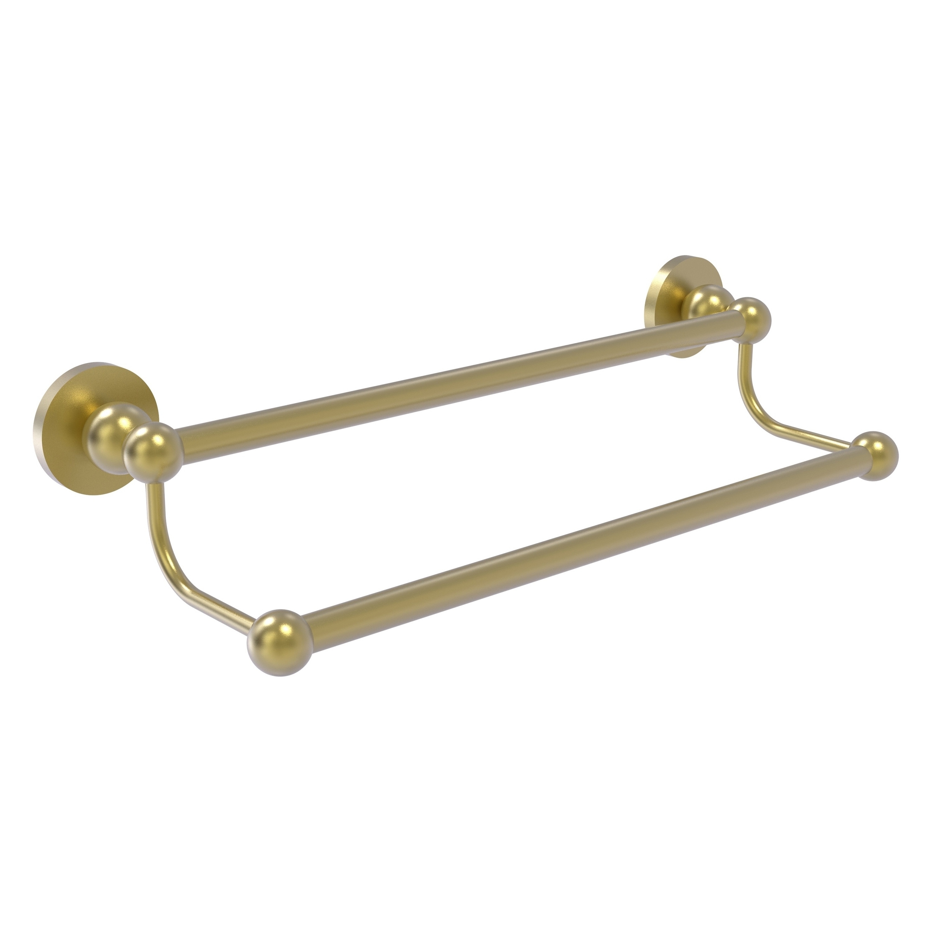 Allied Brass BL-72/24-SBR Bolero 24-in double Satin Brass Wall mount Double Towel Bar