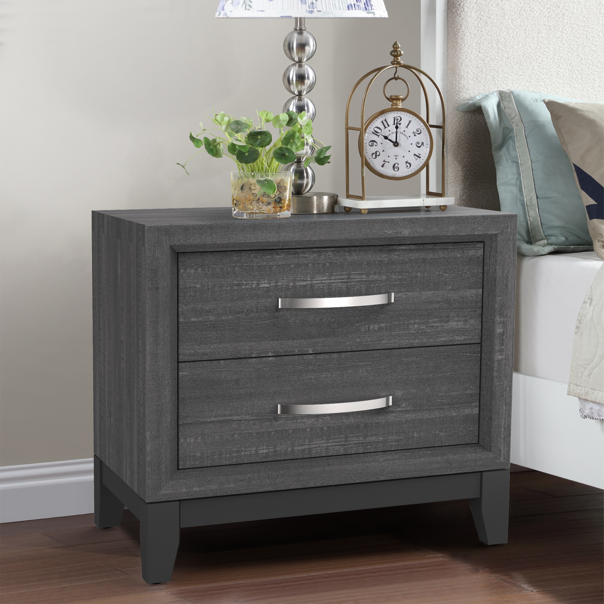IHOMEadore MDFM7215GY-N nightstands - View #2