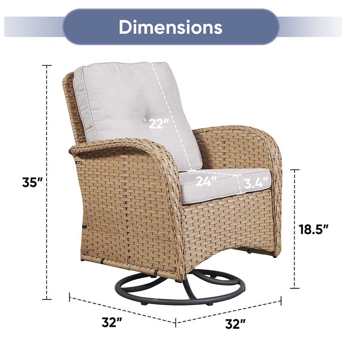 Rilyson FSYE20-2A Patio-Chairs - View #4