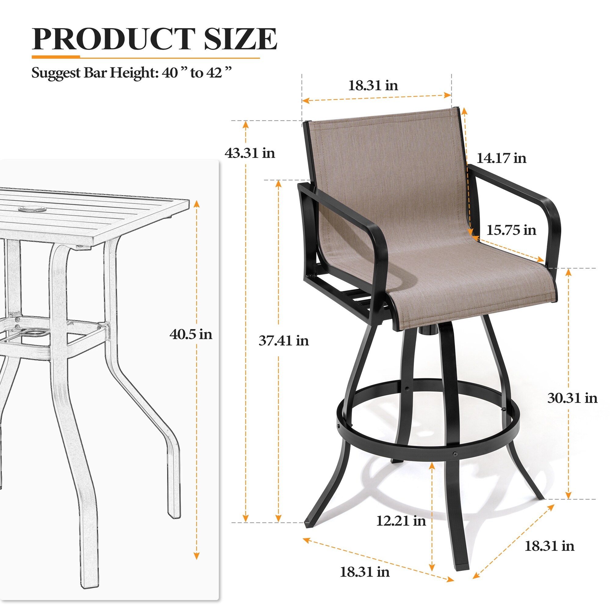 Crestlive Products CL-ST008ASH-2 Patio-Chairs - View #3