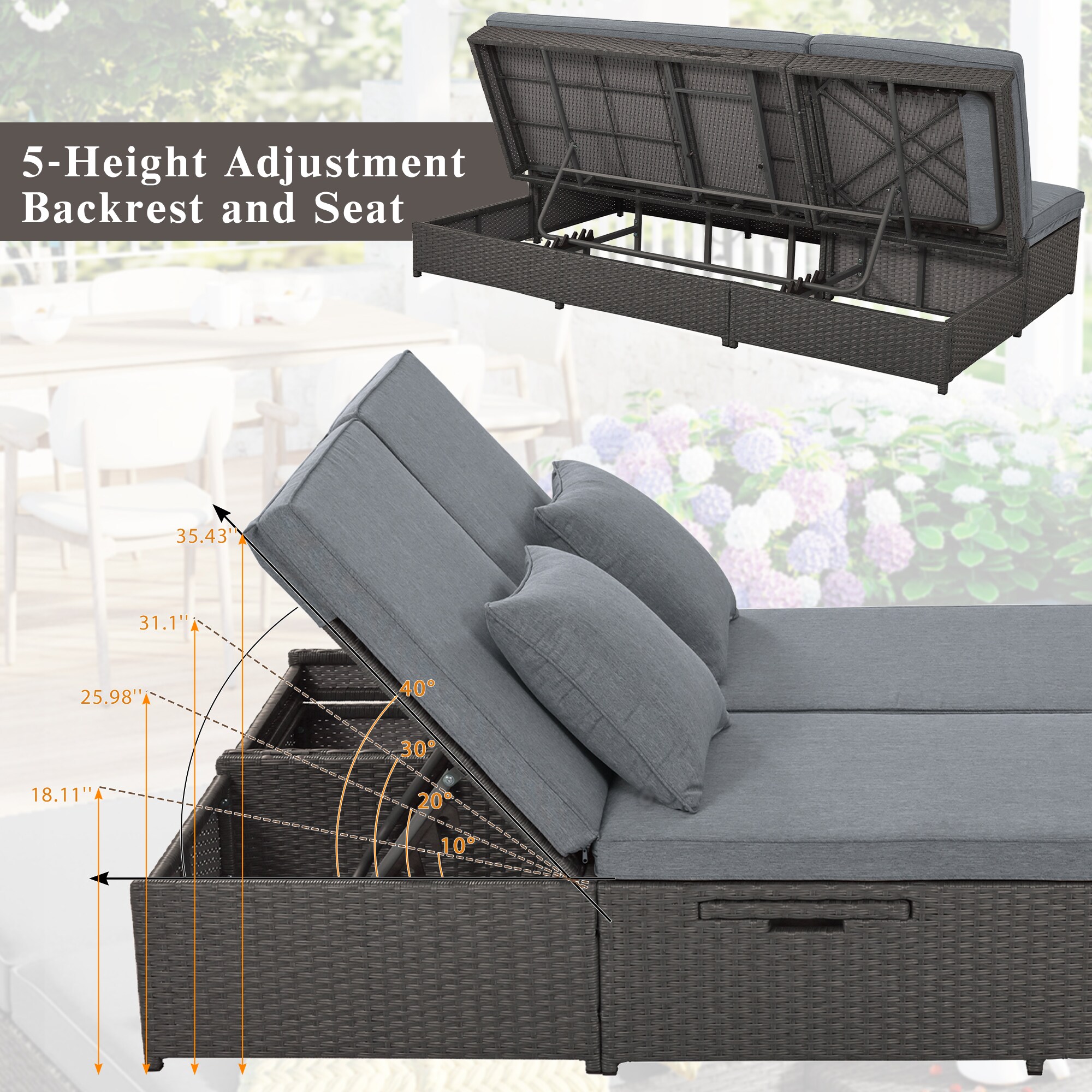 Runesay DABED-12 Patio-Sofas-Daybeds - View #8