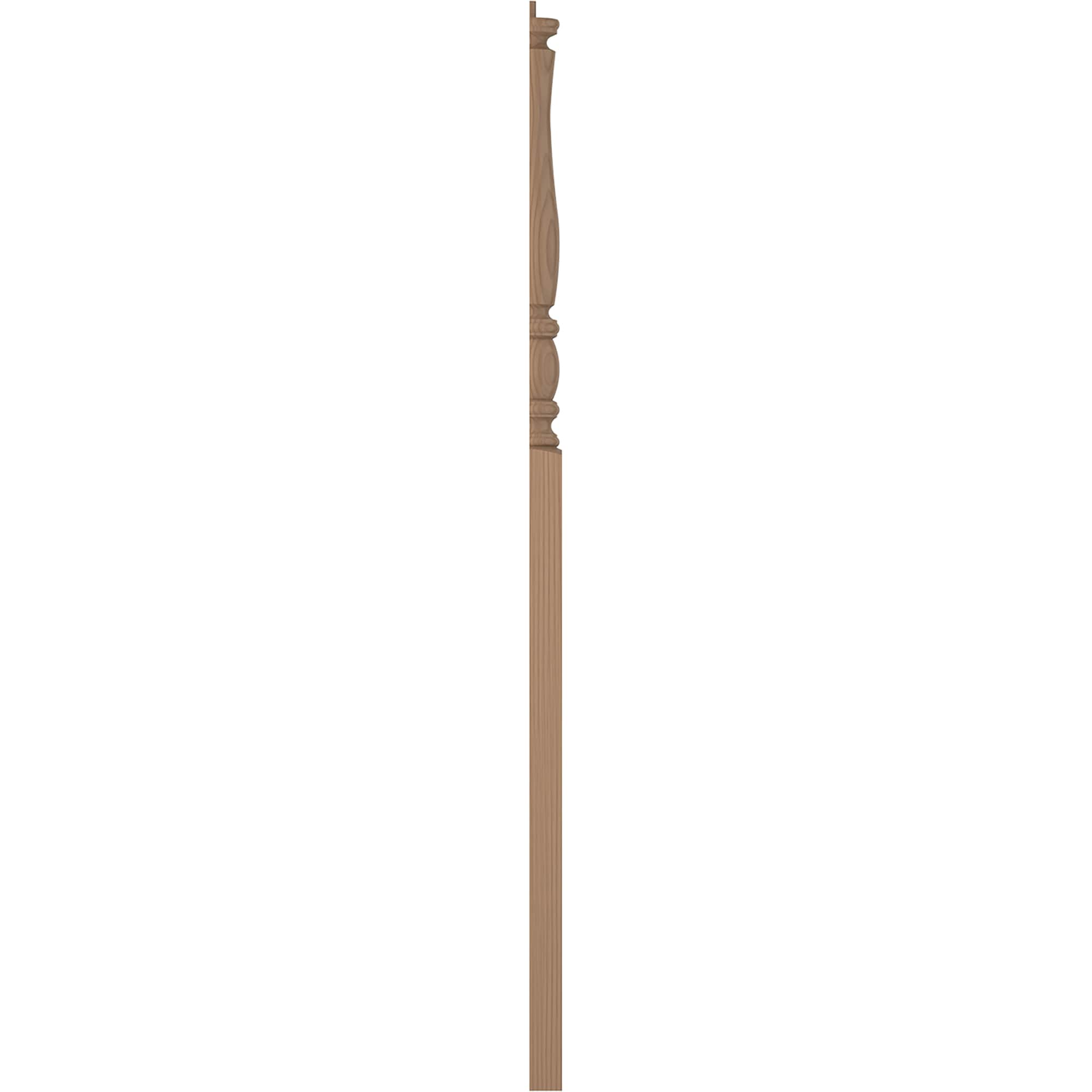 L.J. Smith Stair Systems LJP-3315 1-2-P 3.5-in x 58-in Unfinished Poplar Stair Newel Post