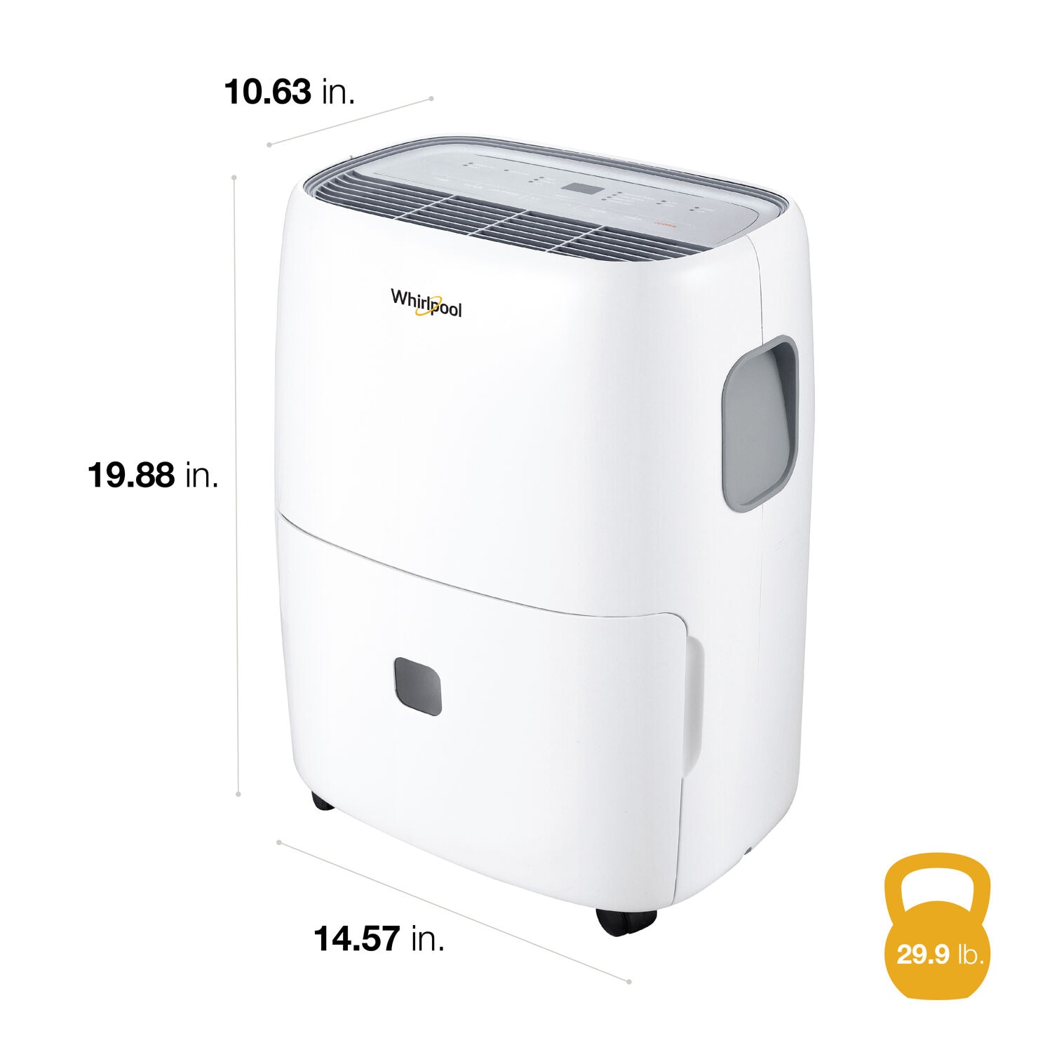 Whirlpool 23-Pint 3-Speed Dehumidifier ENERGY STAR (For Rooms 151- 400sq ft) WHAD201DW Sansujyuku sansujyuku.com