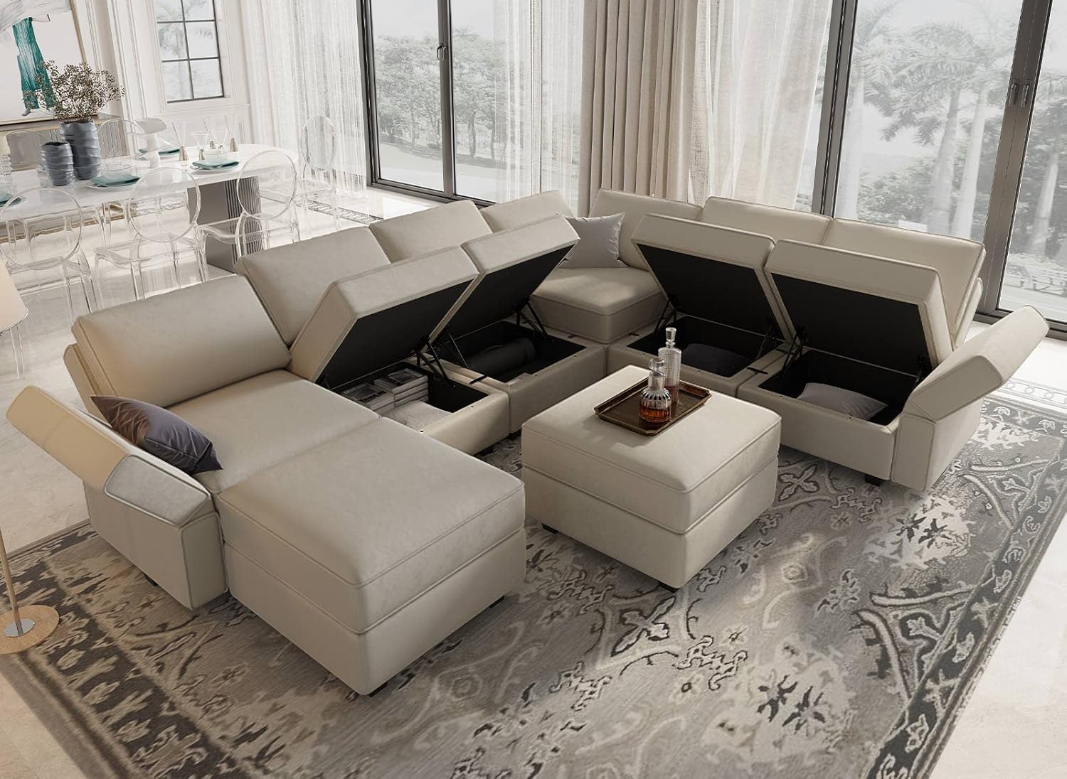 Belffin BF196-A7B2C-GRAY futons - View #3