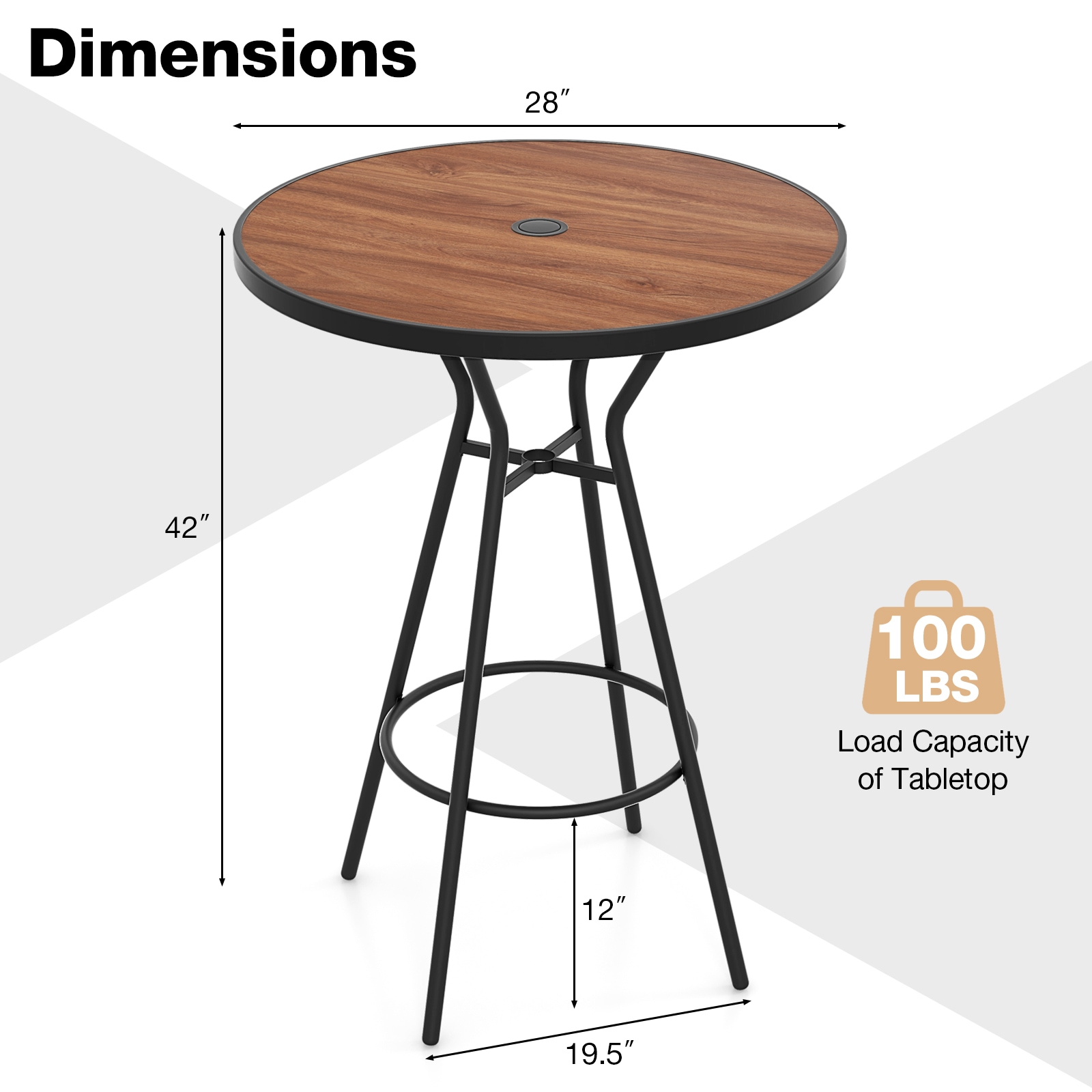 Slickblue D-CO-65711PN Patio-Tables - View #3