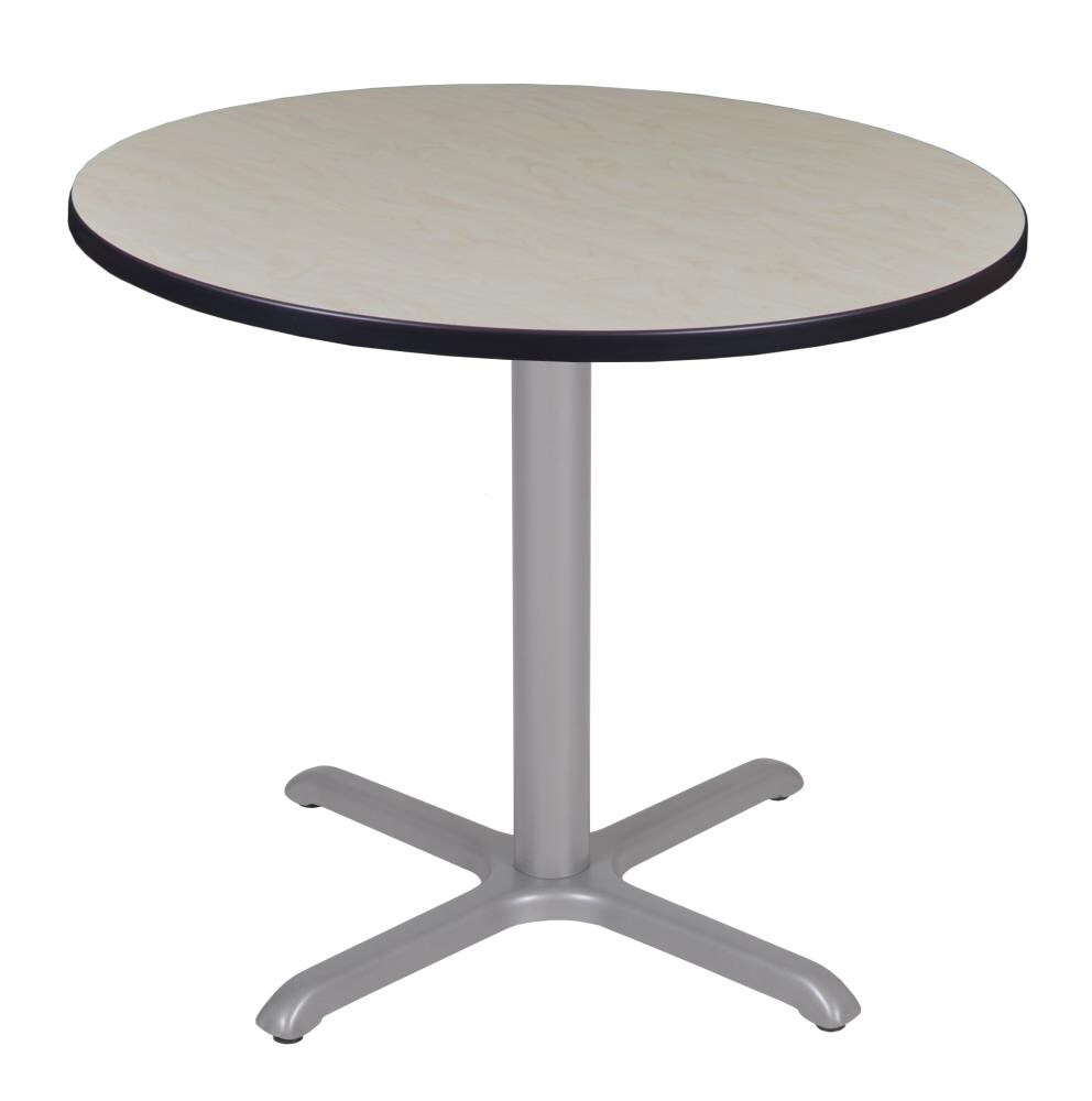 Regency TVX42RNDPLGY Breakroom Off-White 4-Person Training Table (42-in W x 29-in H)