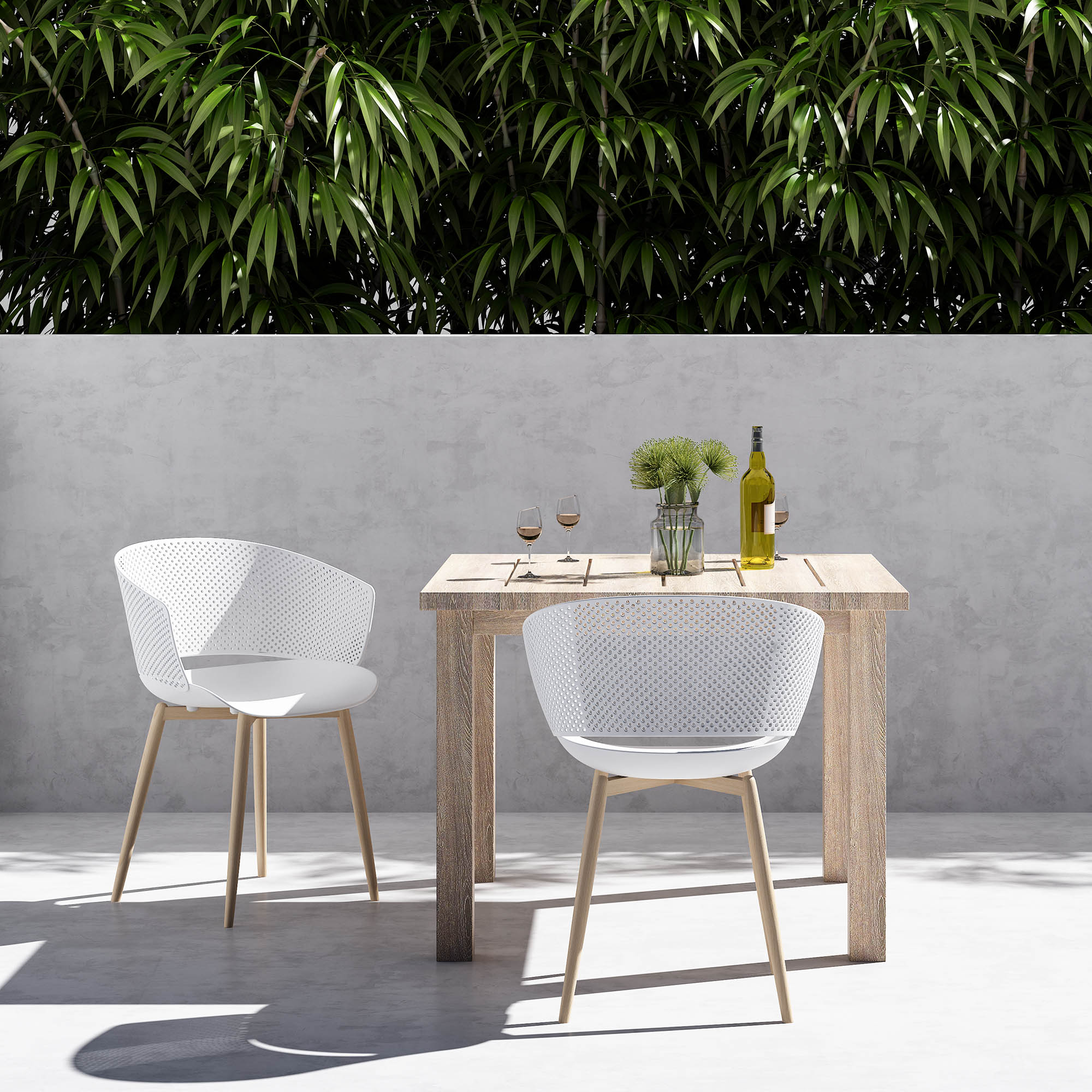 Jamesdar JCHA560-2WH Dining-Chairs - View #4