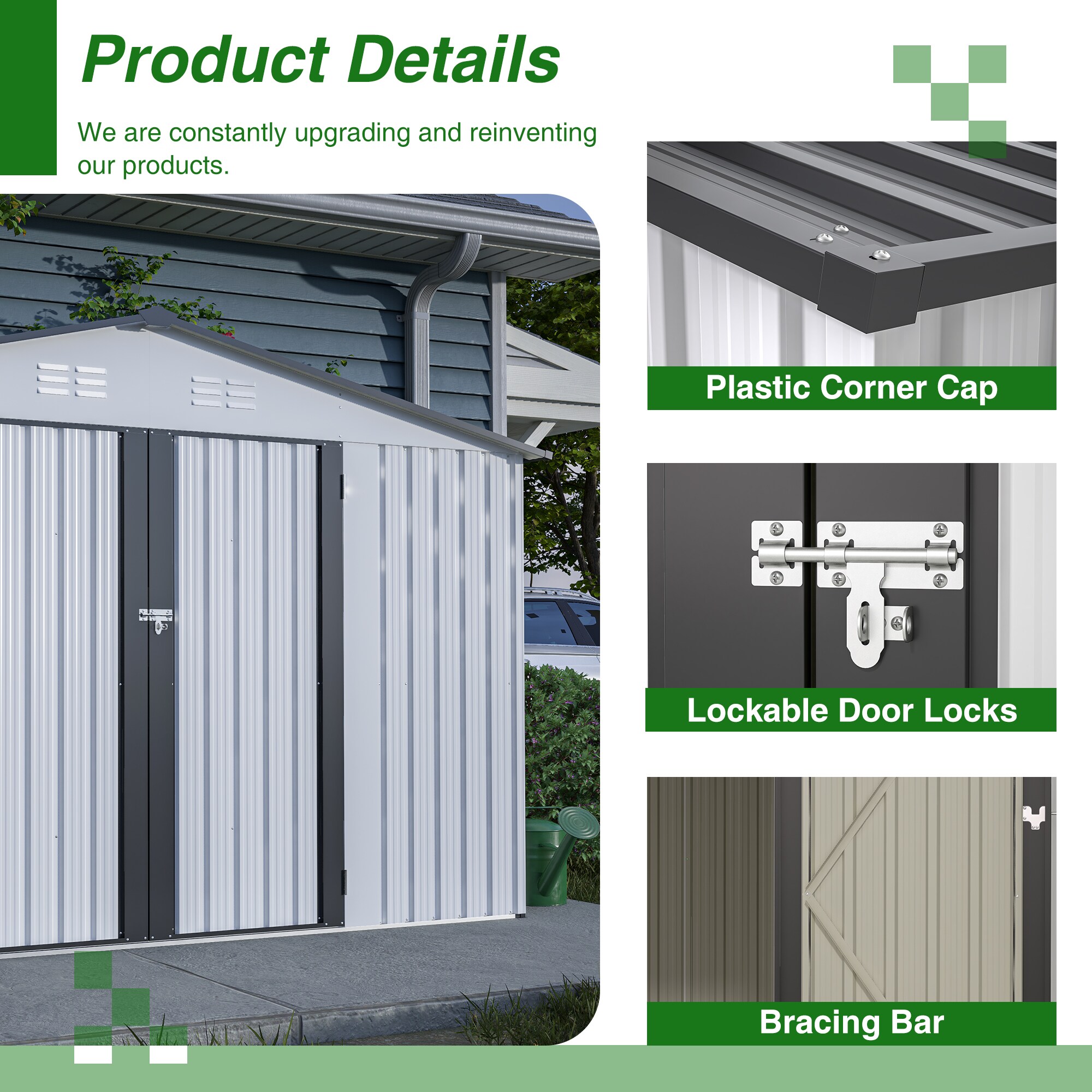LOVMOR SF-H-W2505S00003 Small-Outdoor-Storage - View #3