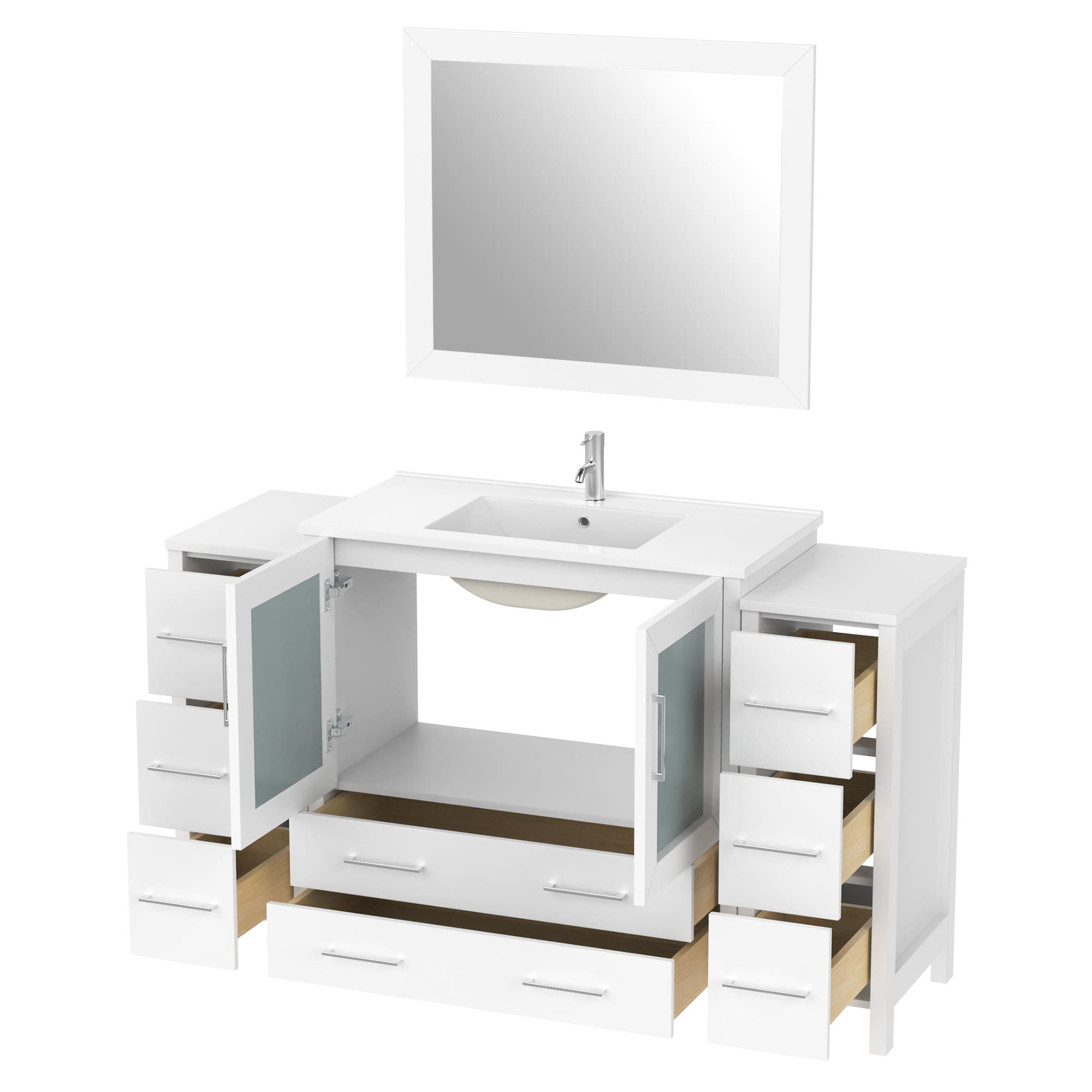 Vanity Art VA3036-60W Bath-Vanity-Combo - View #6