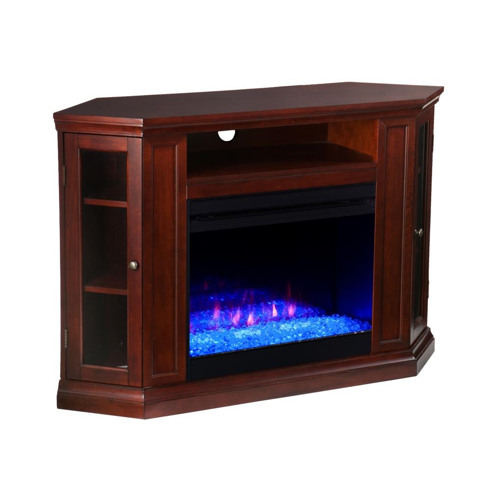 Boston Loft Furnishings ATG0139FC 48-Inches W Cherry Free standing Fan-forced Corner or flat wall Electric Fireplace with Remote Control Included