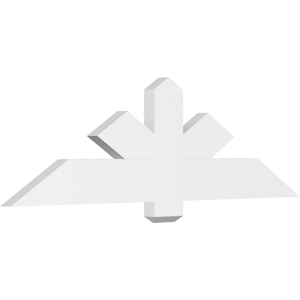 Ekena Millwork GBP060X18X0206KEN00 Kennewick White PVC Gable bracket