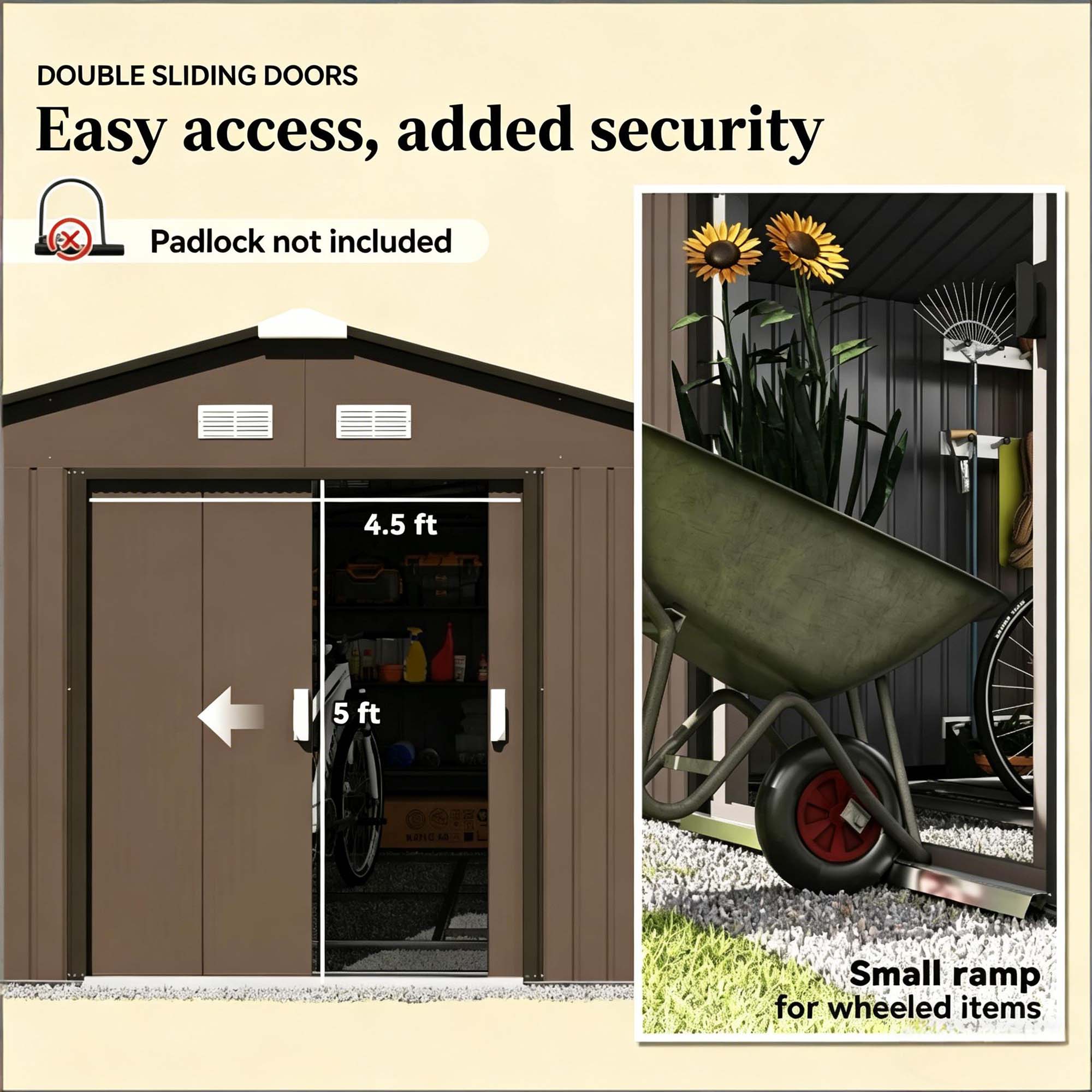 Clihome CL-CC-00024 Metal-Storage-Buildings-Sheds - View #10