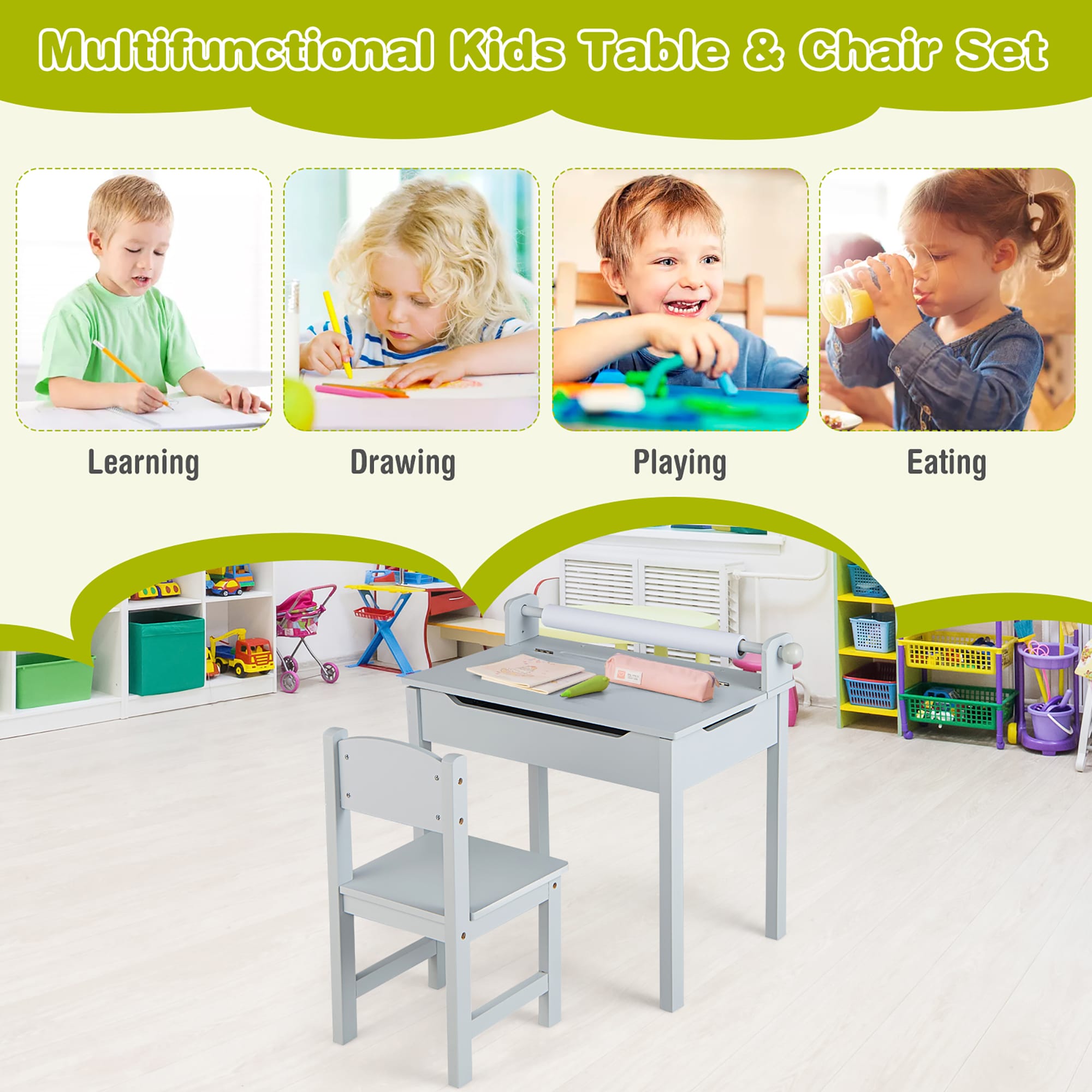 Goplus LWS00310 Kids-Play-Tables - View #8