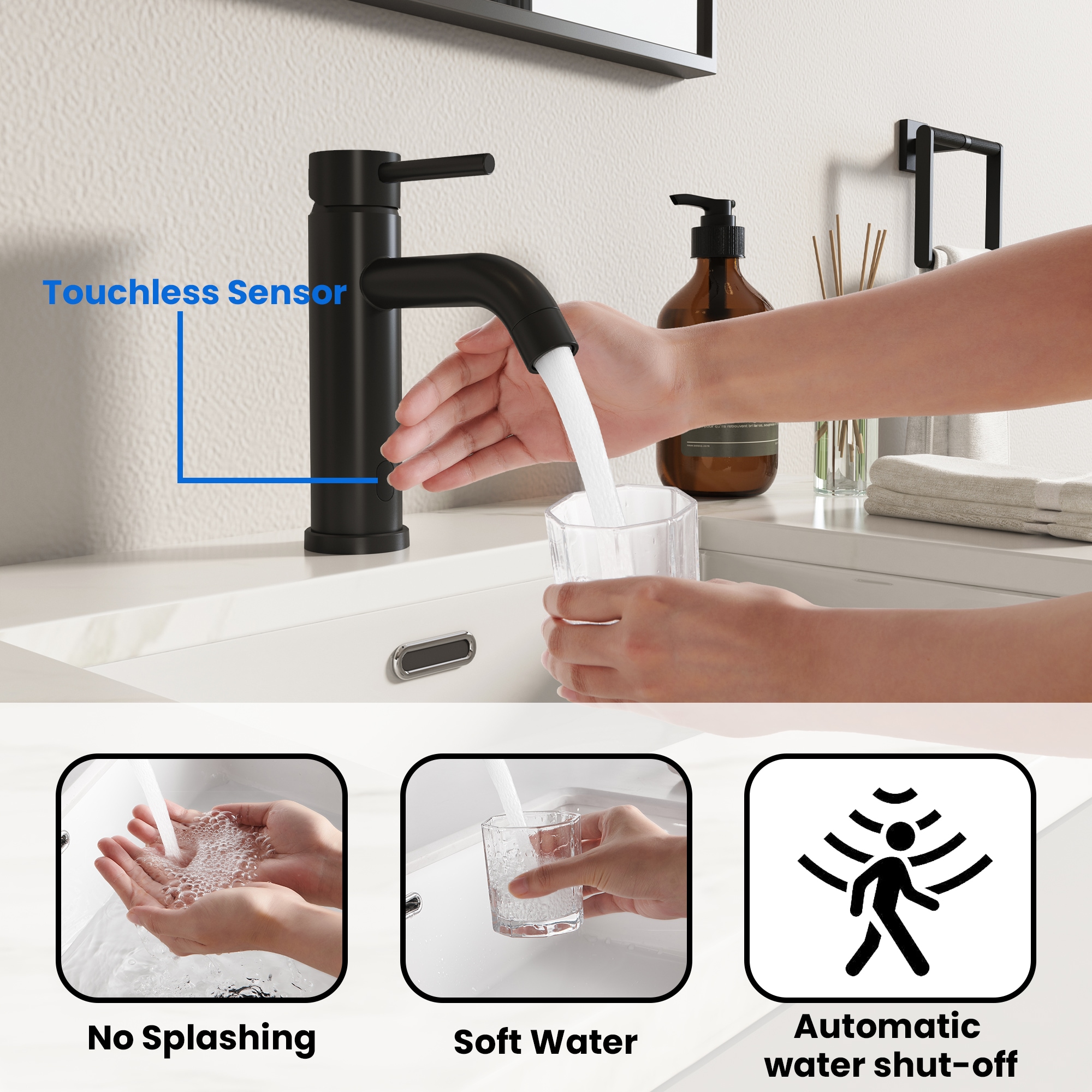 Mondawe WF-2382-BLI Lavatory-Faucets - View #3