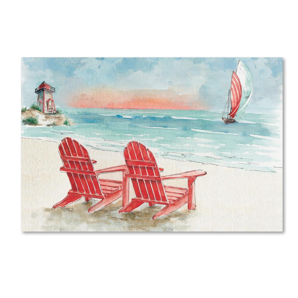 Trademark Fine Art WAP0459-C2232GG Framed 22-Inches H x 32-Inches W Landscape Canvas Print