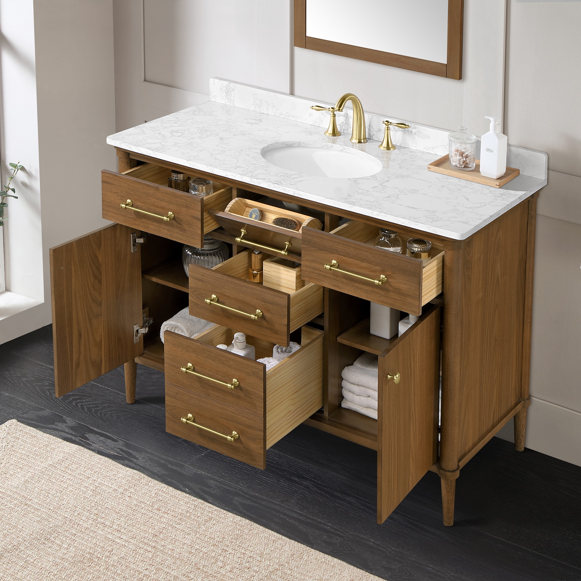 allen + roth RIAN 48WW Bath-Vanity-Combo - View #2
