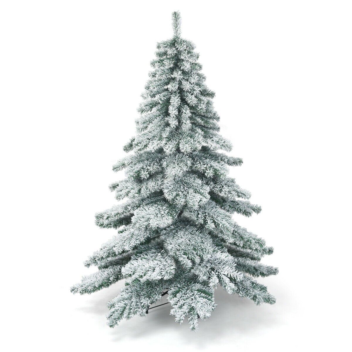 WELLFOR CM-HJY-22815 6-Feet Flocked Artificial Christmas Tree