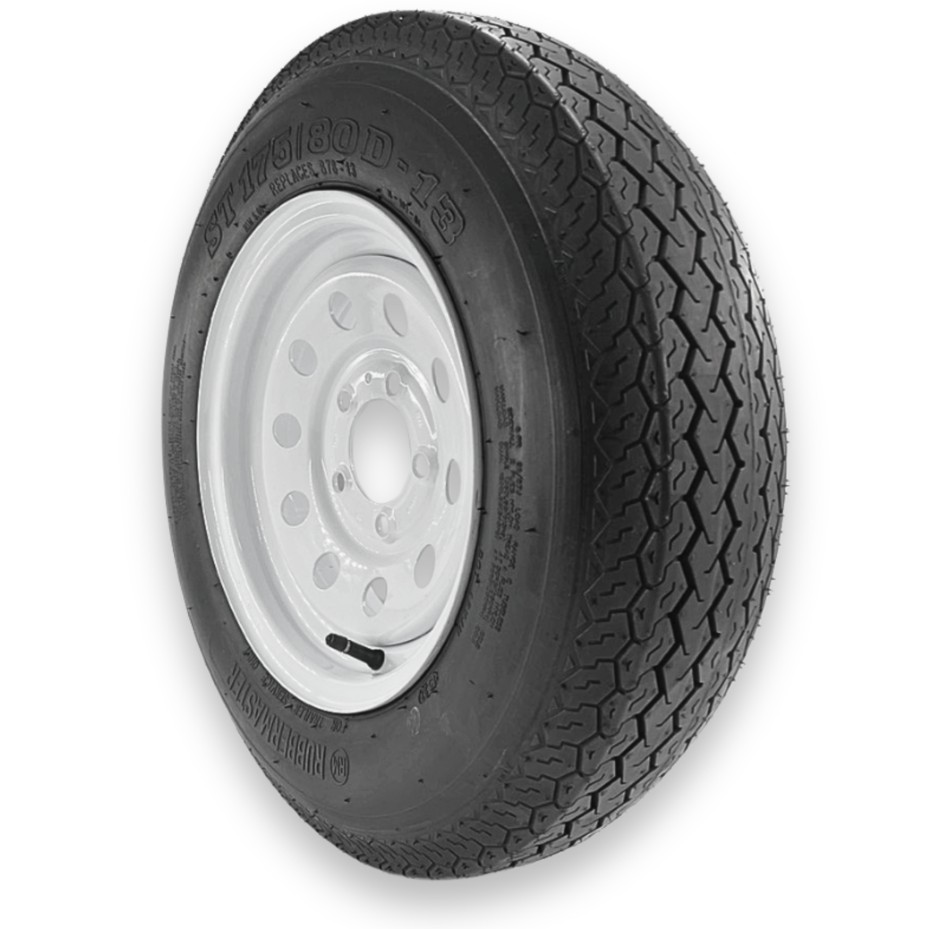 Rubbermaster Rubbermaster B78 13 St175 80d13 6 Ply Highway Rib Tire And 5 On 4 5 Modular Wheel