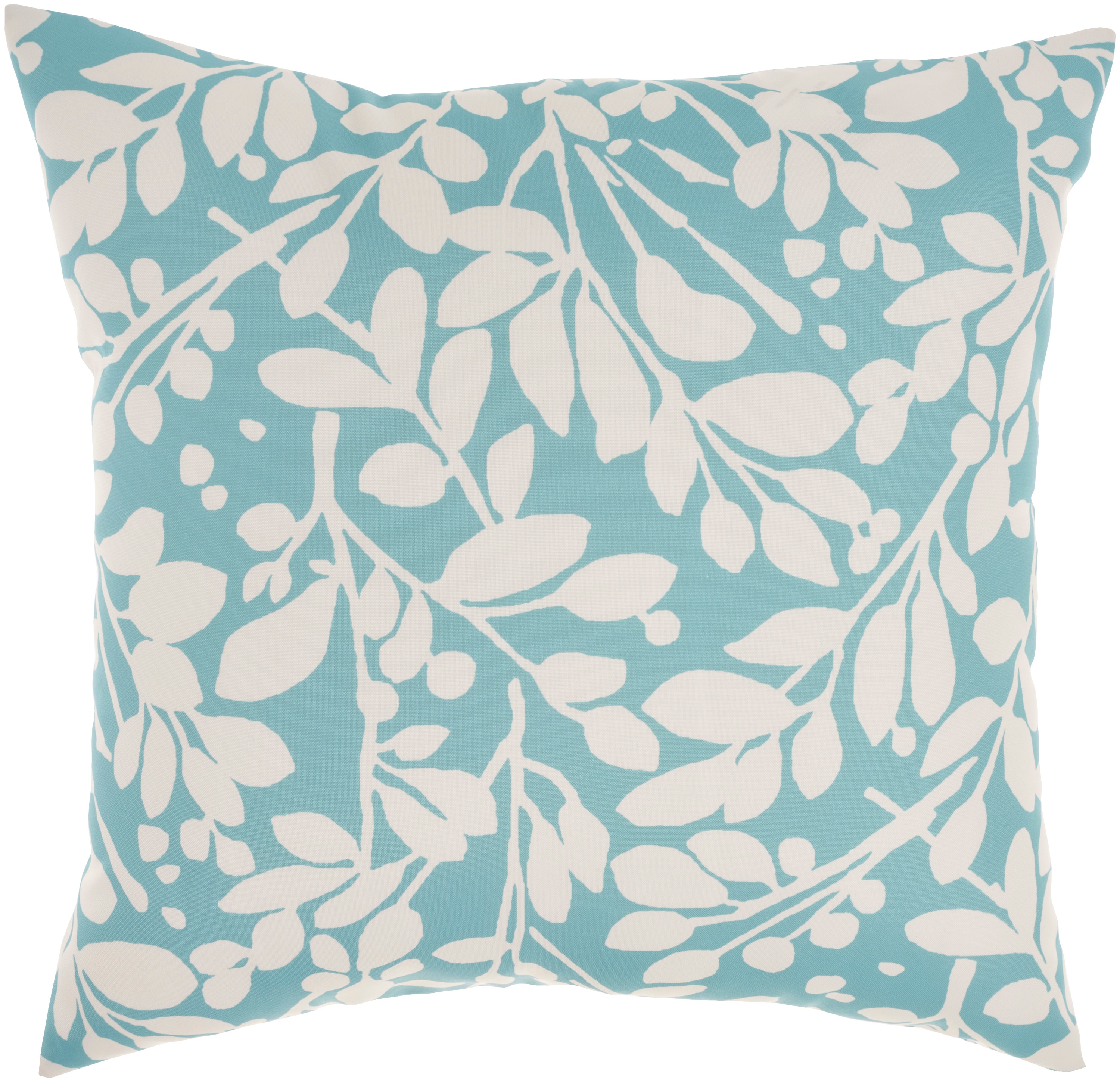 Mina Victory 798019001124 20-in x 20-in Turquoise Square Indoor Decorative Pillow