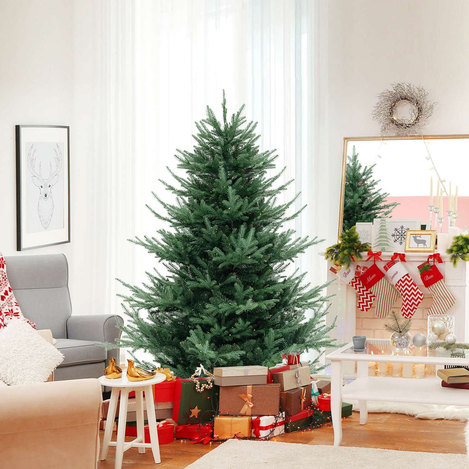 Costway CSHY002878 Artificial-Christmas-Trees - View #4