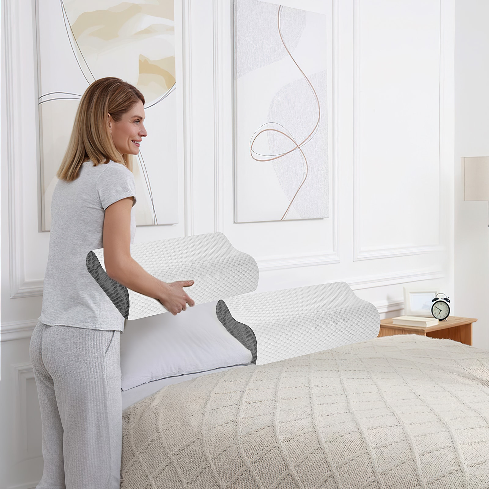 VOUA SAF-BLZ-GY1 Bed-Pillows - View #4
