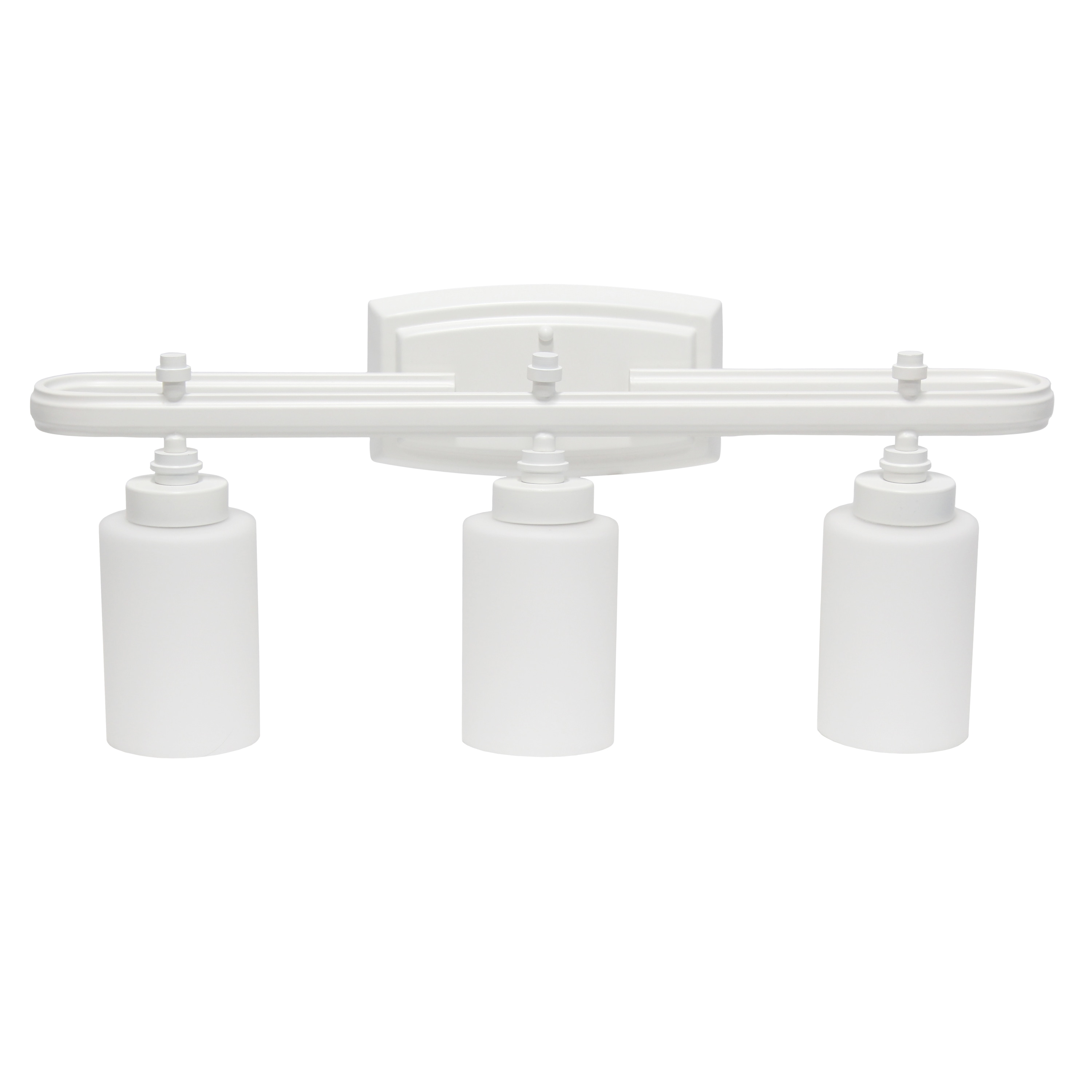 Lalia Home LHV-1006-WH Essentix 5.5-in 3 -Light Multiple finishes White Modern/contemporary Vanity light