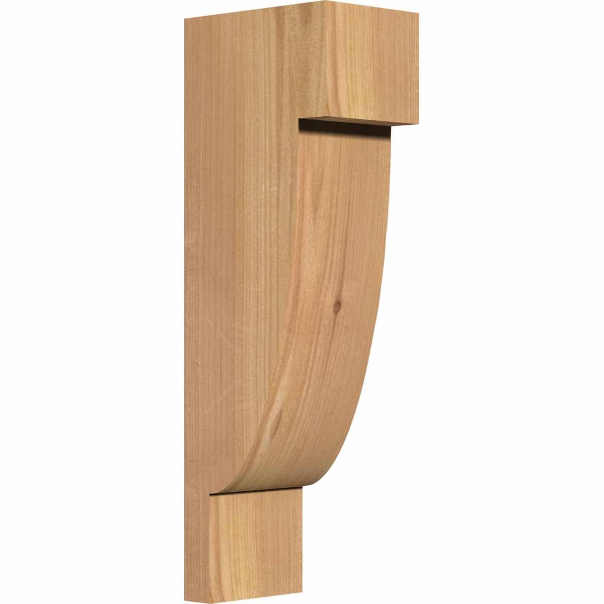 Ekena Millwork COR06X08X24ALP00SWR 5.5-in x 8-in x 24-in Alpine Unfinished Western red cedar Wood Paintable/Stainable Corbel