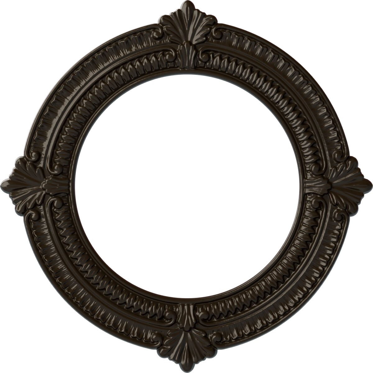 Ekena Millwork CM13BNSHF Benson 13.125-in W x 13.125-in L Painted Stone Hearth Polyurethane Whole Ceiling Medallion
