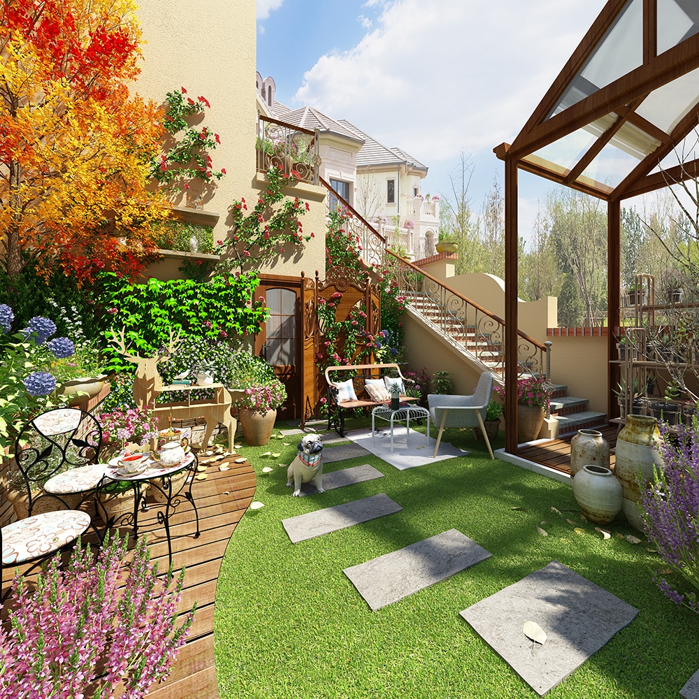 Homsee V-KF020465-02 Precut-Artificial-Grass - View #3