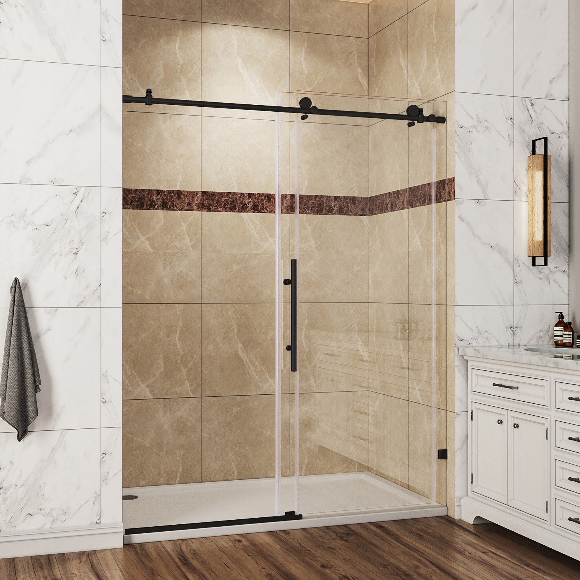 WELLFOR KE10-6076BL Shower-Doors - View #3