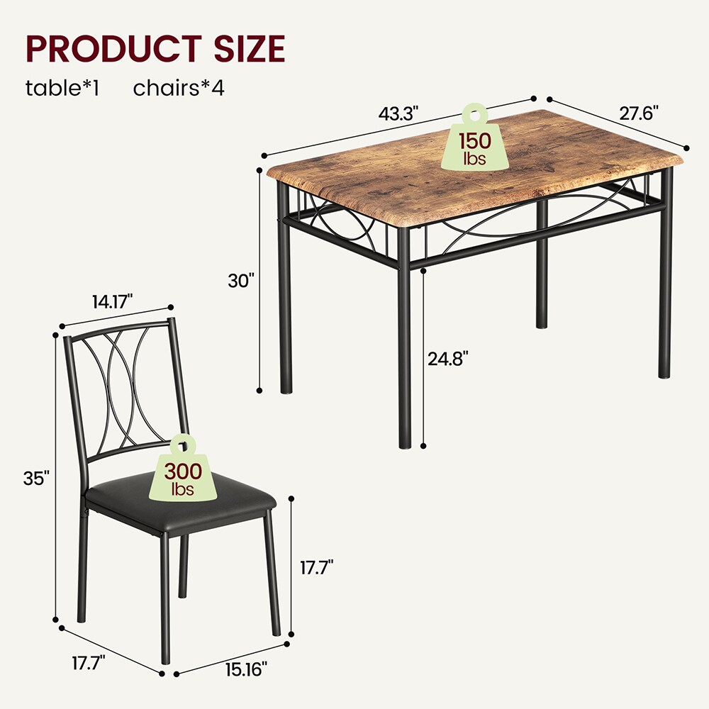 WhizMax XSN-PHO-0X725-BR Dining-Tables - View #2